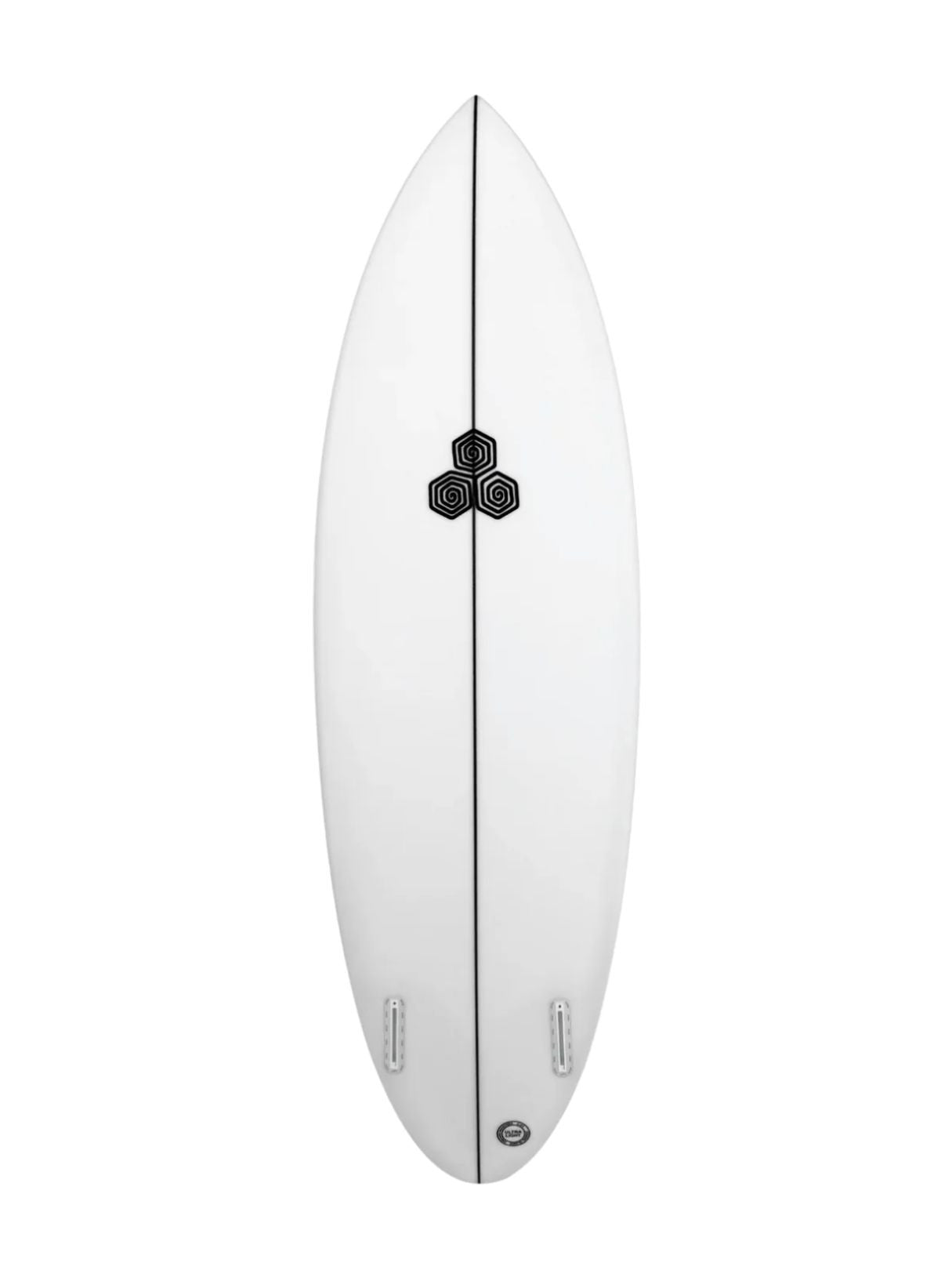 Twin Pin - Clear 5'9" x 19 1/8" X 2 9/16" - 30.60L, Round Pin, 2x Futures Fin Boxes, PU - ID:1146719