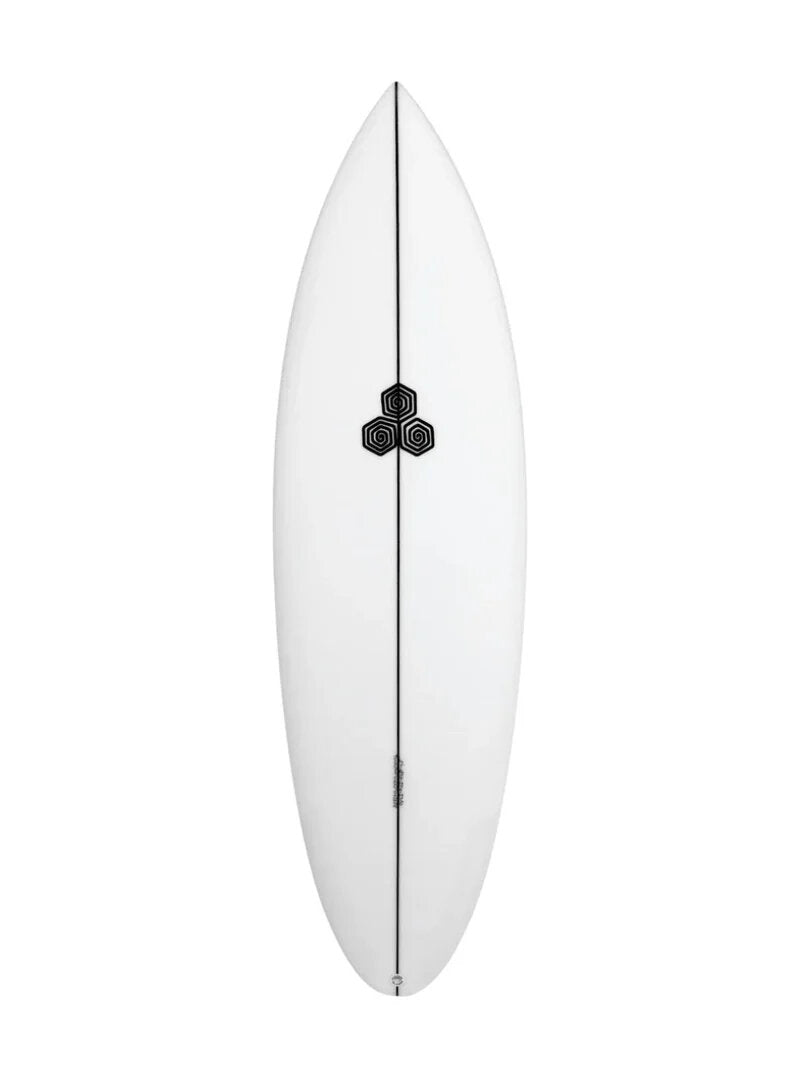 Twin Pin - Clear 5'11" x 19 1/2" X 2 5/8" - 32.90L, Round Pin, 2x Futures Fin Boxes, PU - ID:1165710