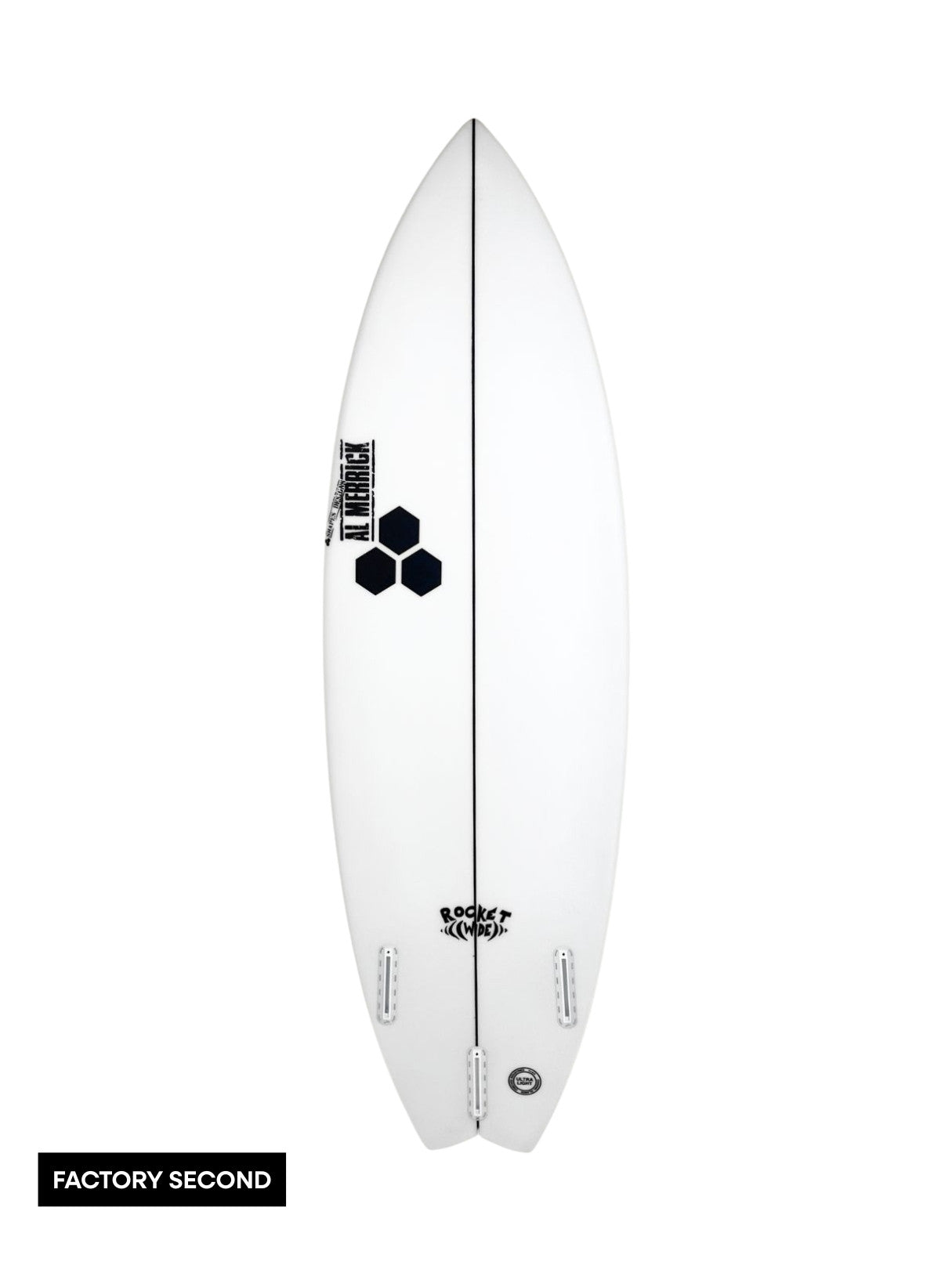 Rocket Wide 5'6" x 19" X 2 3/8" - 27.20L, Swallow, 3x Futures Fin Boxes, PU - ID:971771