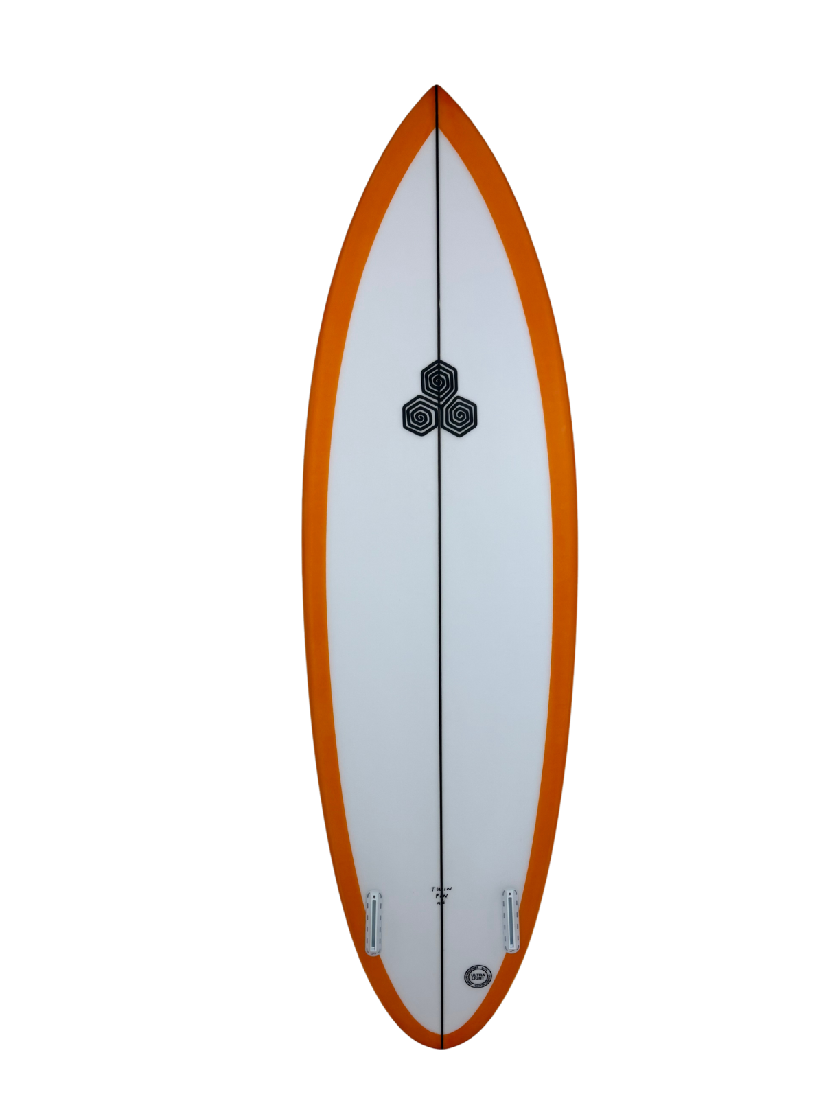 Twin Pin - Tinted 5'11" x 19 1/2" X 2 5/8" - 32.90L, Round Pin, 2x Futures Fin Boxes, PU - ID:1139144