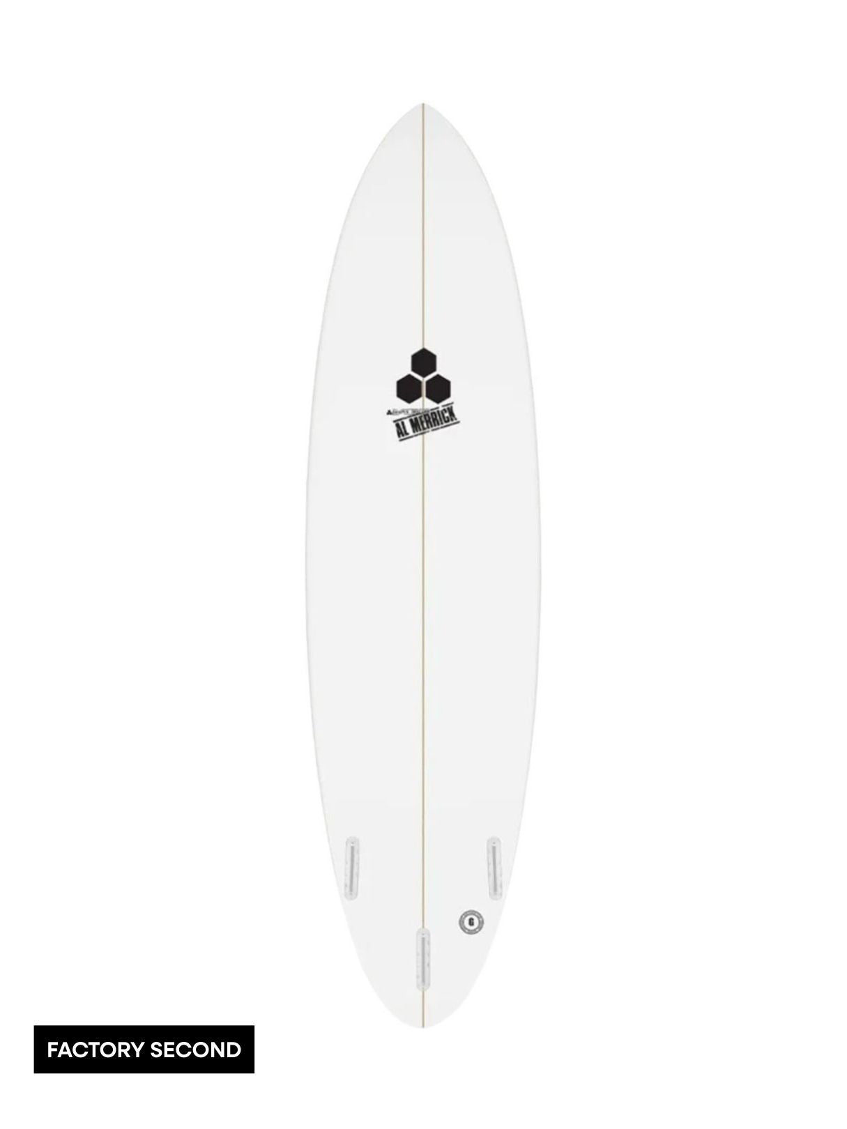 M23 7'8" x 22 1/4" X 3" - 56.20L, Round, 3x Futures Fin Boxes, PU - ID:863956