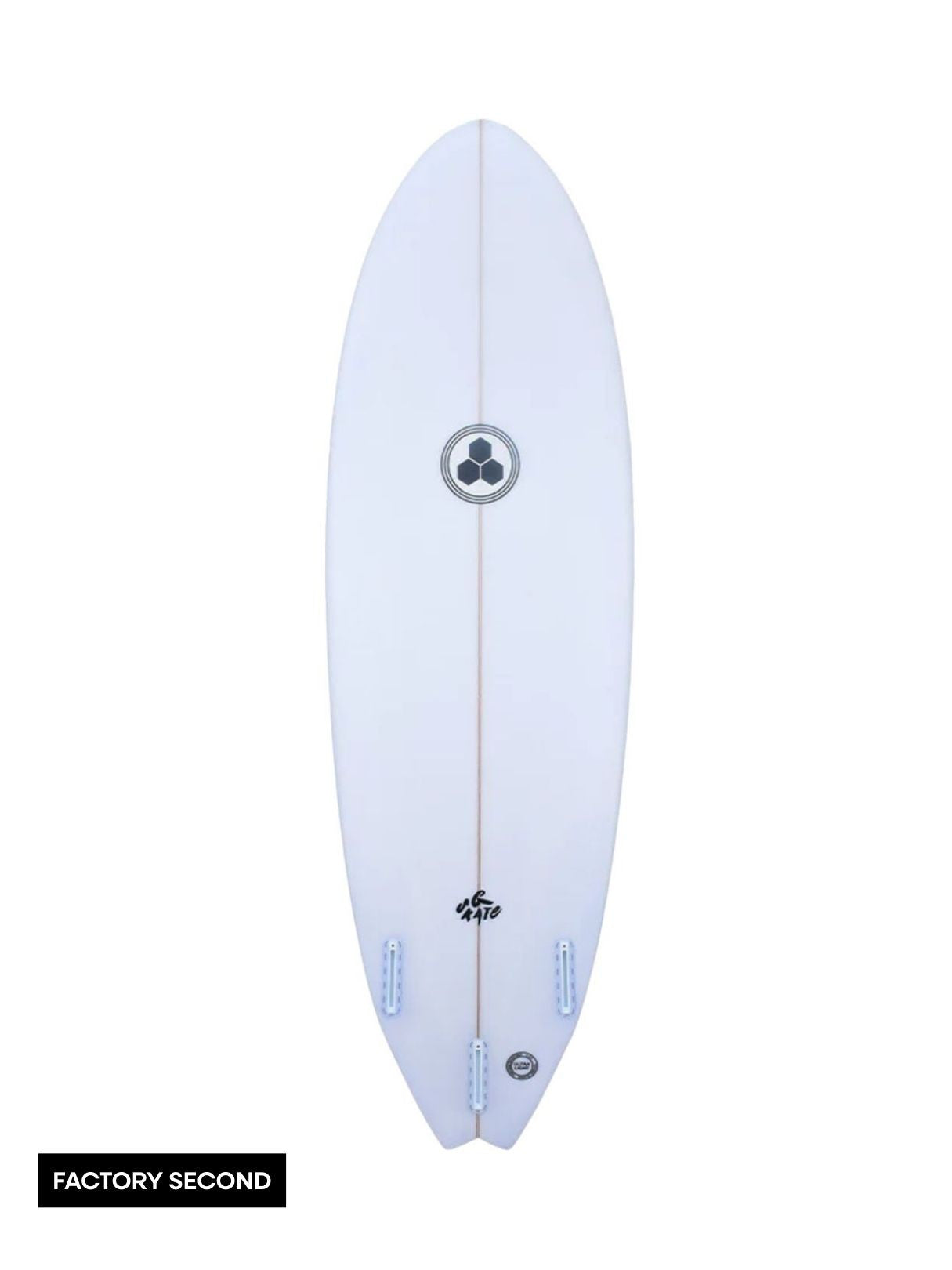 G-Skate - Clear 5'4" x 19" X 2 3/8" - 27.20L, Wing Swallow, 3x Futures Fin Boxes, PU - ID:828701