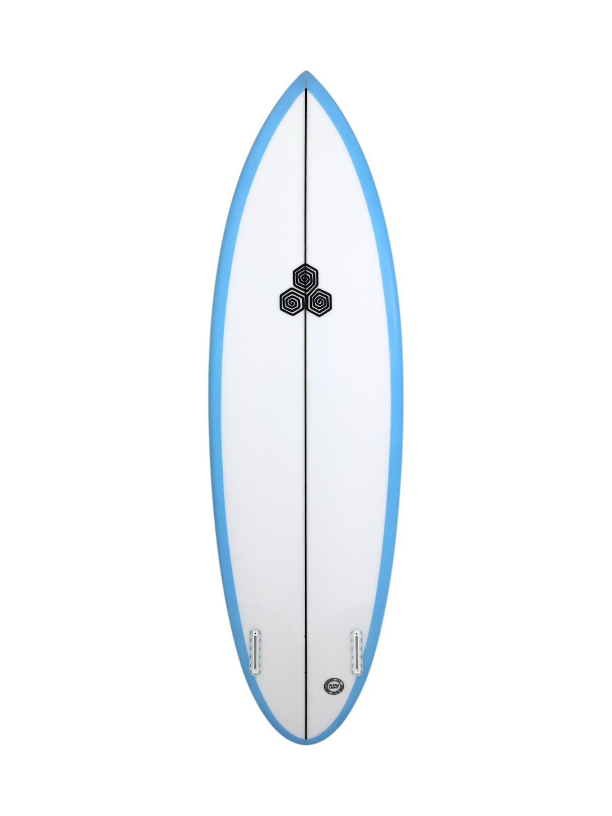 Twin Pin - Tinted 5'11" x 19 1/2" X 2 5/8" - 32.90L, Round Pin, 2x Futures Fin Boxes, PU - ID:1138141