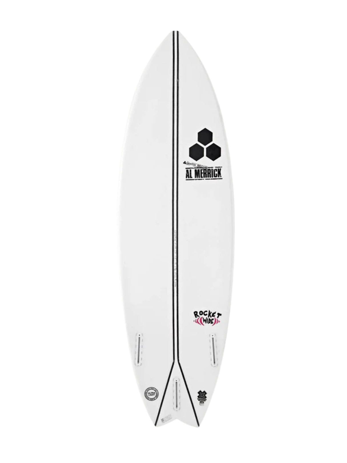 Rocket Wide - Spine-Tek EPS 6'1" x 20 3/4" X 2 3/4" - 38.00L, Swallow, 3x FCS 2 Fin Boxes, Spine Tek EPS - Large - ID:955619
