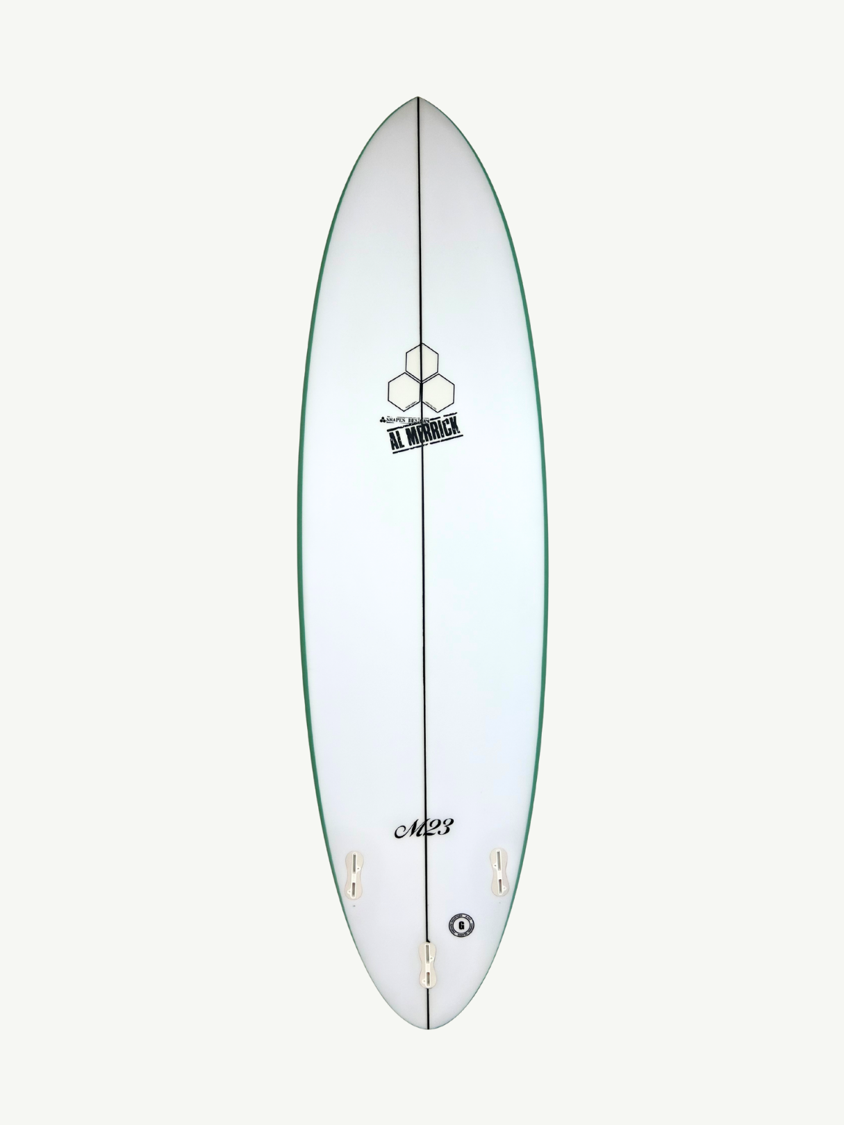 M23 6'10" x 21" X 2 3/4" - 43.40L, Round, 3x FCS 2 Fin Boxes, PU - ID:1017044