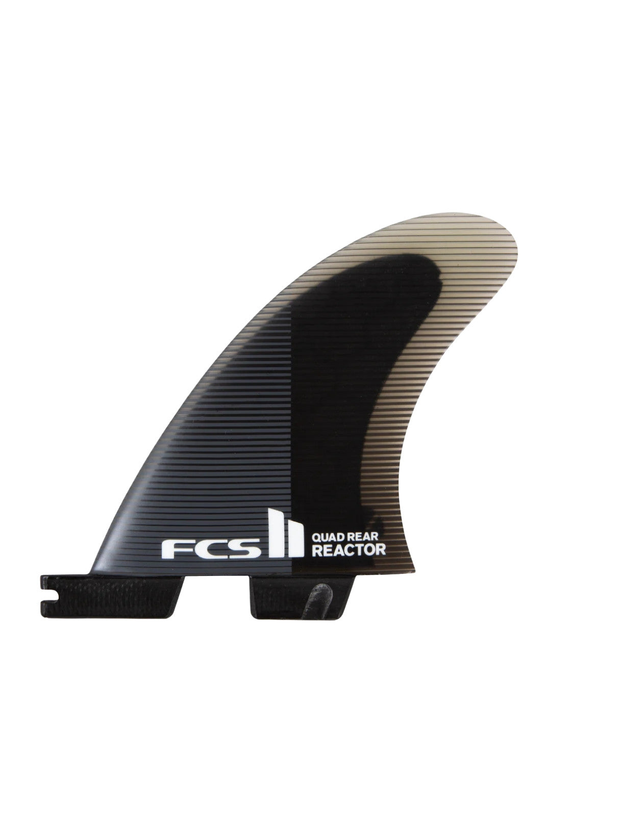 FCS II Reactor PC Charcoal Medium Quad Rear Retail Fins