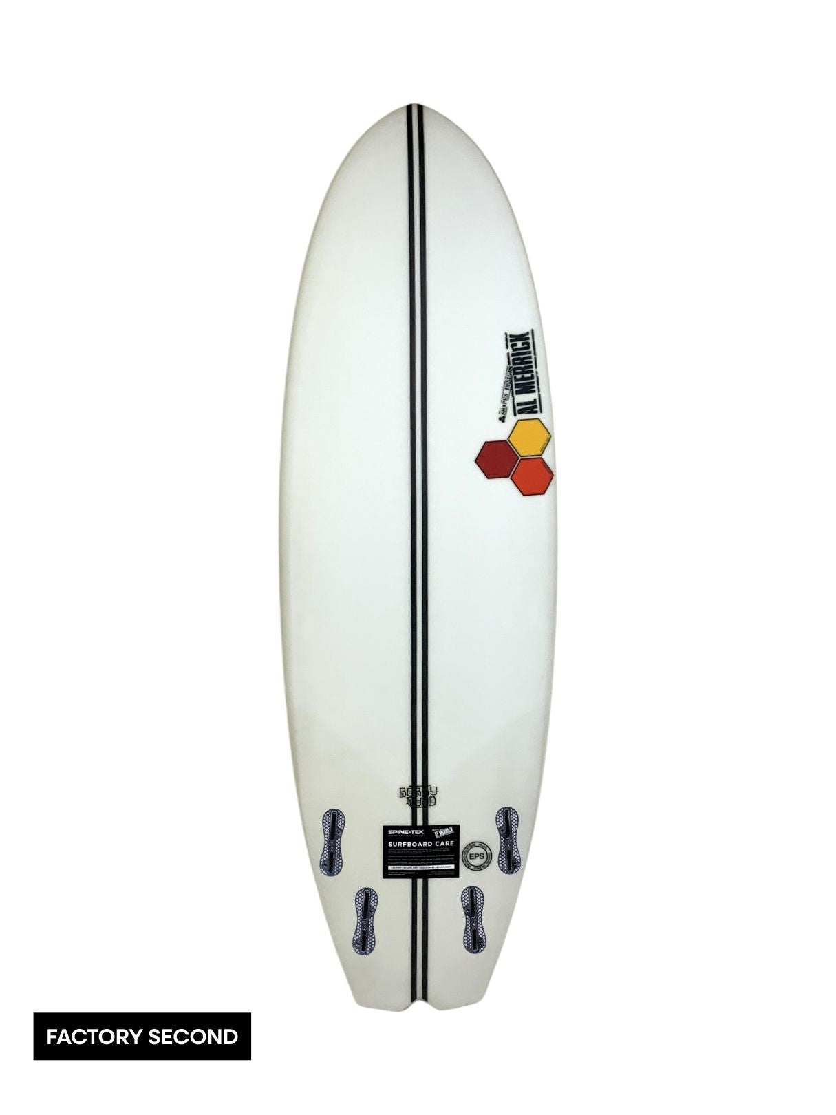 Bobby Quad - Spine-Tek EPS 5'4" x 19 3/8" X 2 3/8" - 27.40L, Split Square, 4x FCS 2 Fin Boxes, Spine Tek EPS - Medium - ID:679975