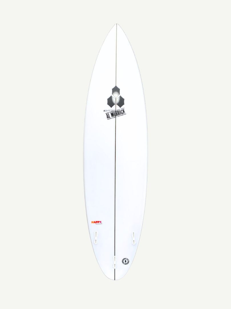 Happy Traveler - Standard Dims 6'2" x 19 1/4" X 2 9/16" - 32.30L, Round Pin, 3x FCS 2 Fin Boxes, PU - ID:1078357