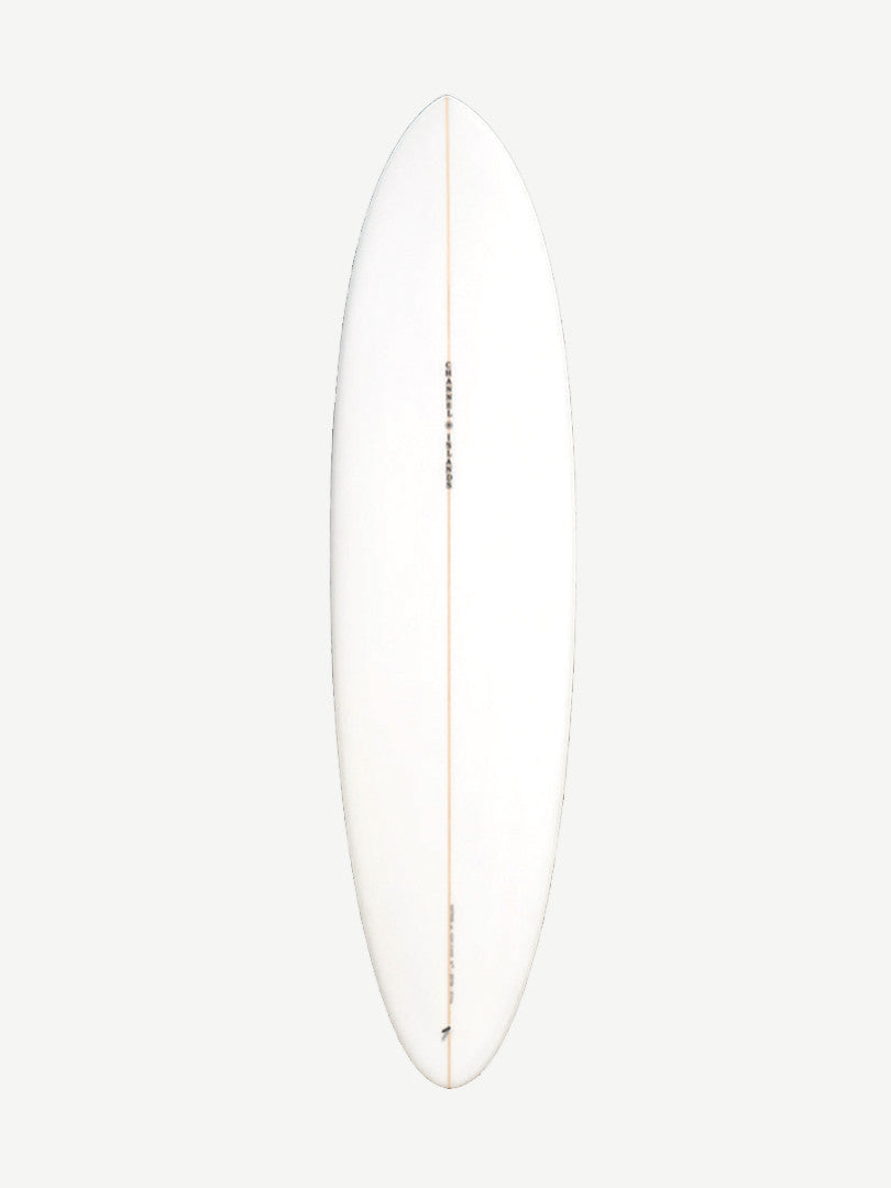 CI Mid Twin - Clear 7'1" x 21 1/4" X 2 7/8" - 47.80L, Round, 2x Futures Fin Boxes, PU - ID:981003