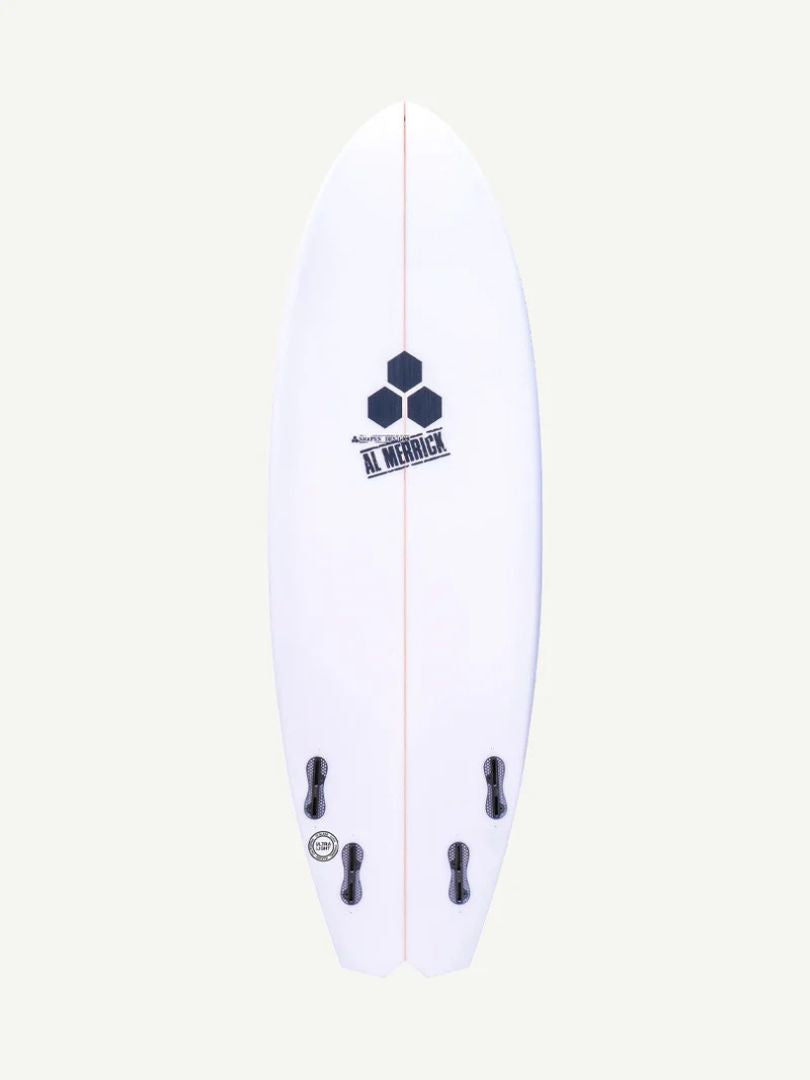 Bobby Quad 5'8" x 20 1/8" X 2 5/8" - 33.80L, Split Square, 4x FCS 2 Fin Boxes, PU - ID:982228