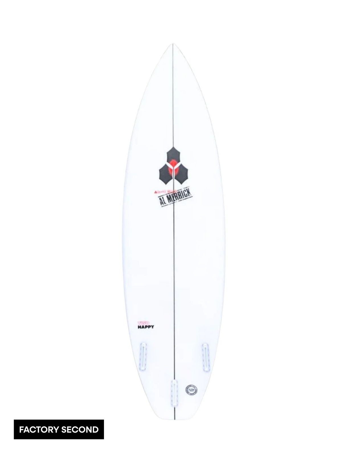 Two Happy 5'11" x 18 7/8" X 2 3/8" - 28.20L, Round Square, 3x Futures Fin Boxes, PU - ID:1058207