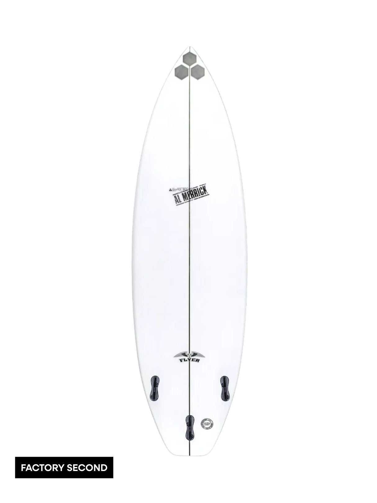 OG Flyer 5'10" x 19 1/4" X 2 7/16" - 29.40L, Round Square, 3x FCS 2 Fin Boxes, PU - ID:1070684
