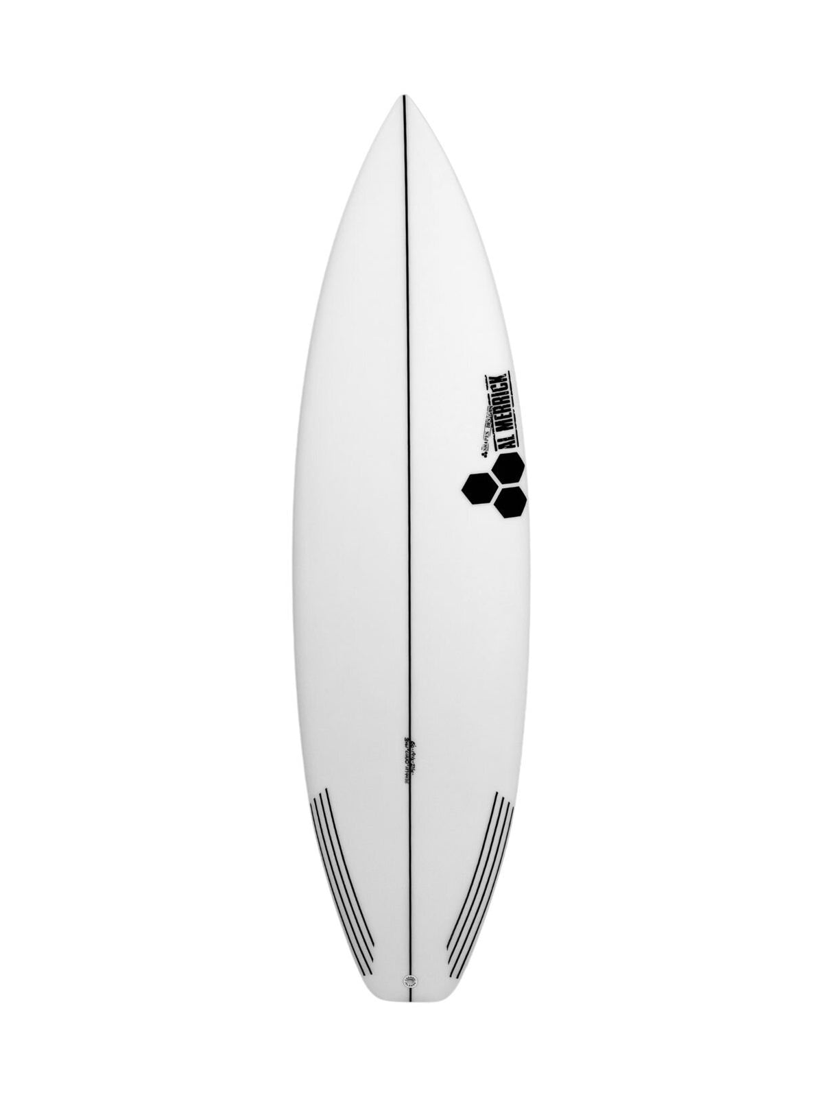 Black and White 6'0" x 19 1/2" X 2 7/16", Round Square, 3x Futures Fin Boxes, PU - ID:1174436