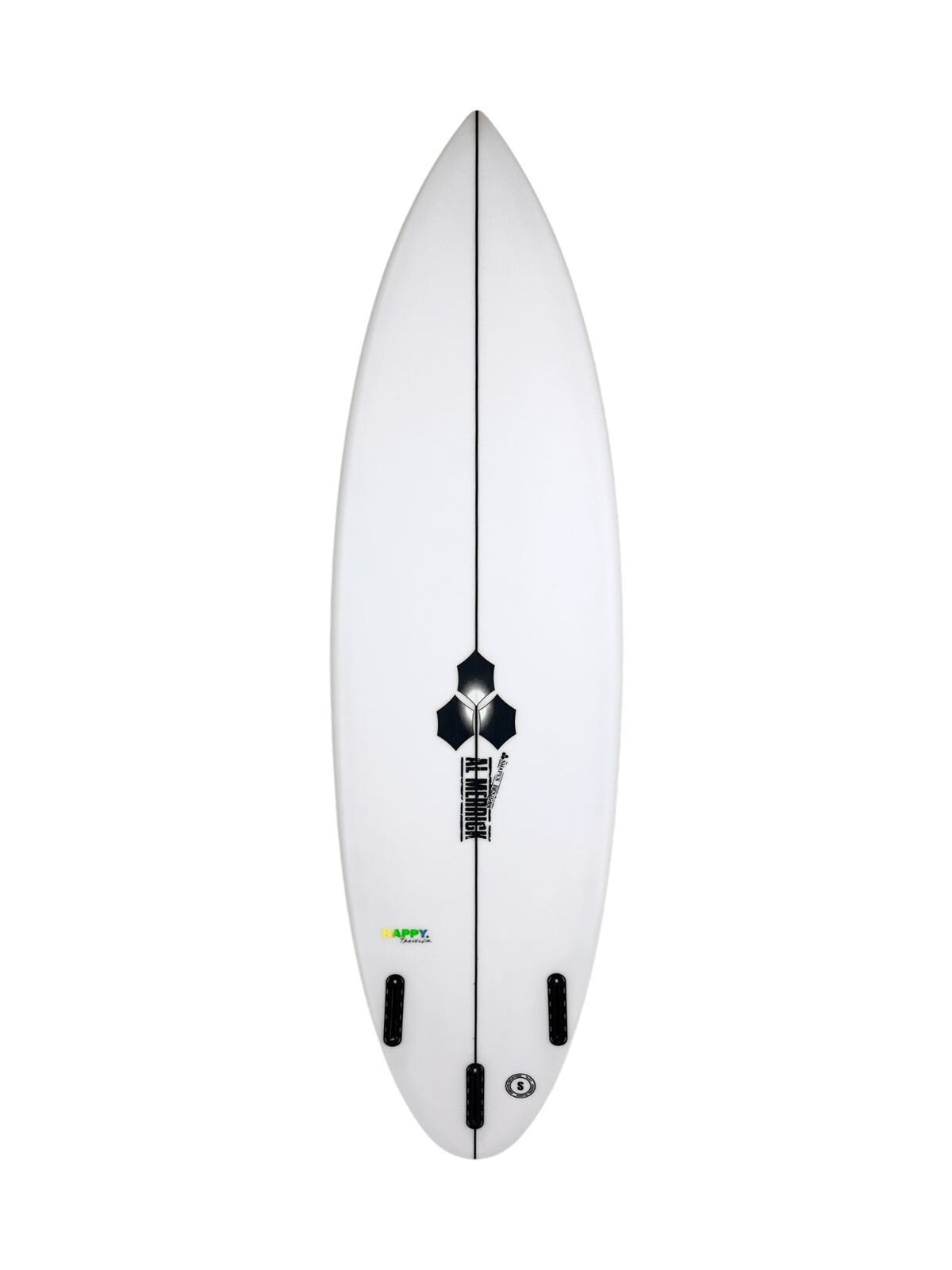 Happy Traveler - Standard Dims 6'4" x 19 1/2" X 2 5/8" - 34.30L, Round Pin, 3x Futures Fin Boxes, PU - ID:1170218