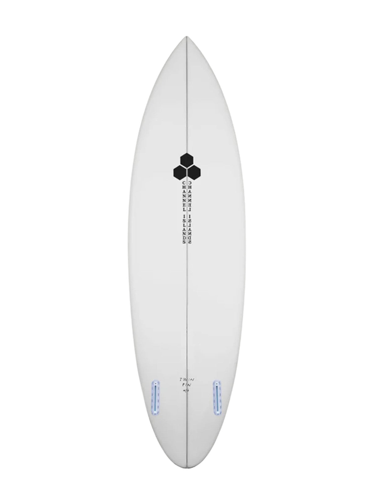 Twin Pin - Clear 5'11" x 19 1/2" X 2 5/8" - 32.90L, Round Pin, 2x Futures Fin Boxes, PU - ID:1120238