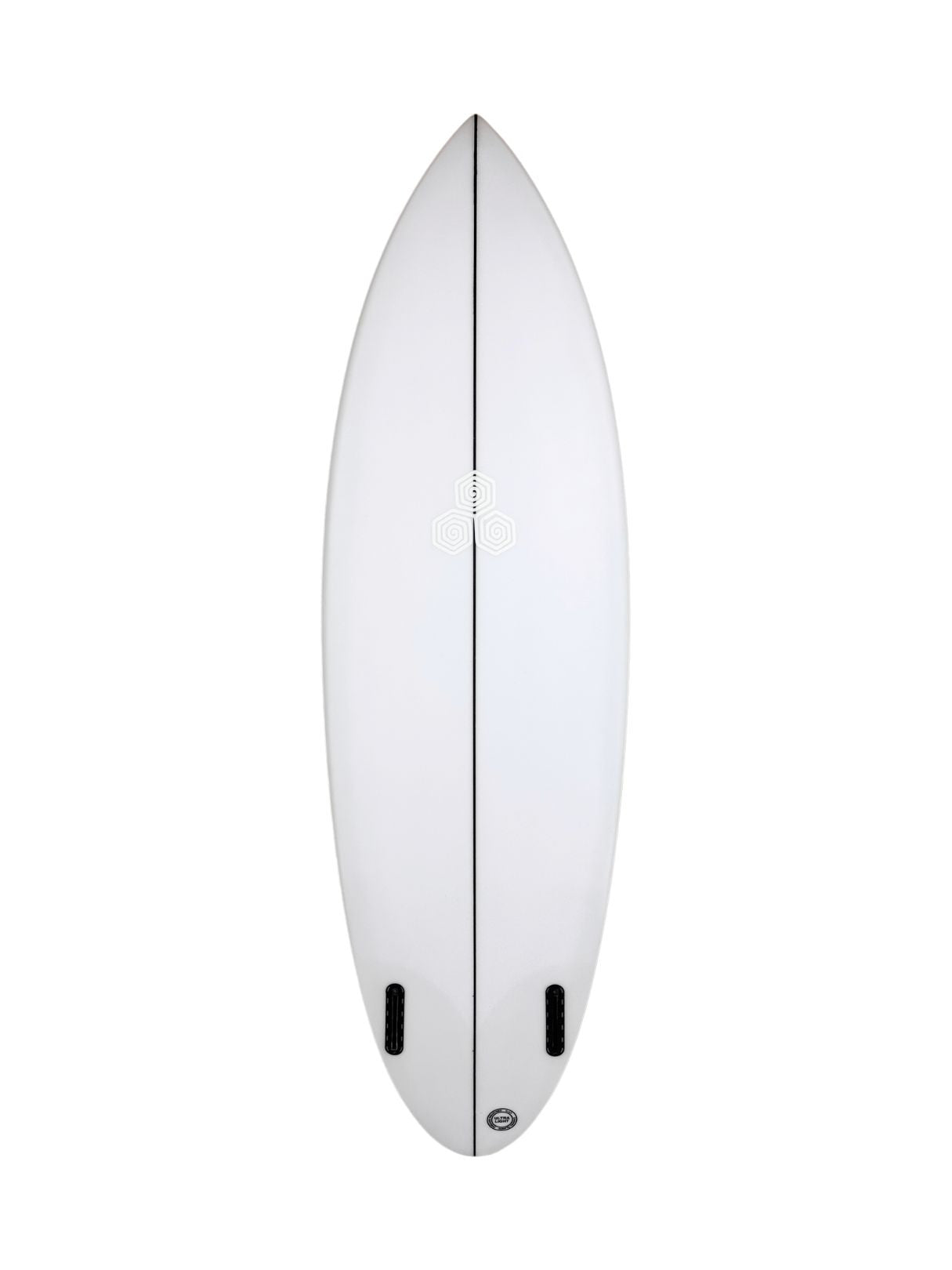 Twin Pin - Clear 5'9" x 19 1/8" X 2 9/16" - 30.60L, Round Pin, 2x Futures Fin Boxes, PU - ID:1115080