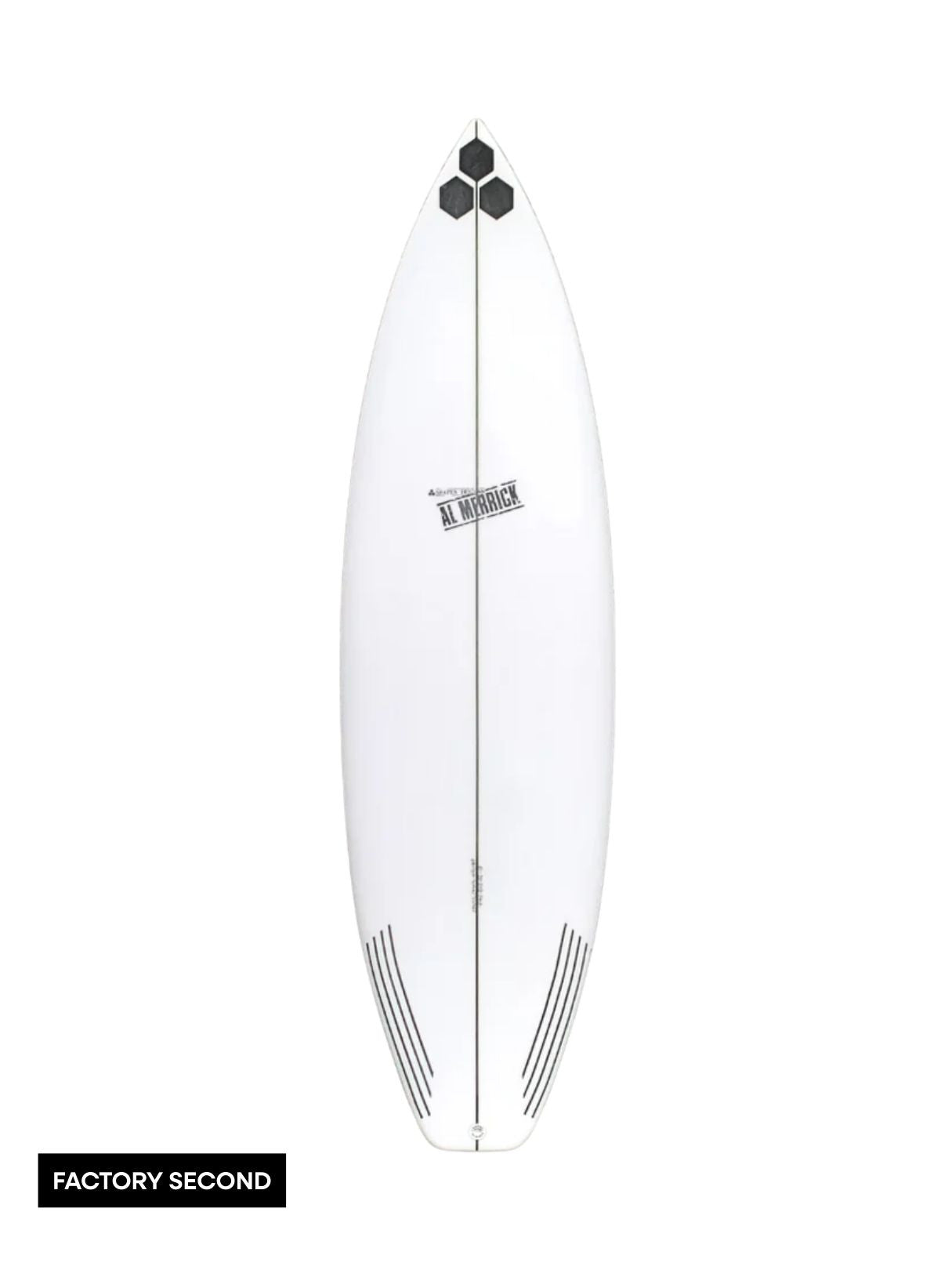 OG Flyer 6'1" x 20" X 2 5/8" - 34.30L, Round Square, 3x FCS 2 Fin Boxes, PU - ID:1036293