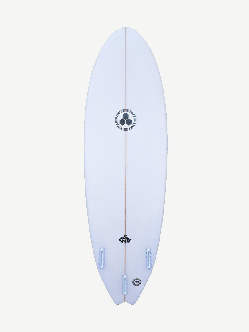 G-Skate - Clear 5'10" x 20" X 2 5/8" - 34.50L, Wing Swallow, 3x Futures Fin Boxes, PU - ID:1063817