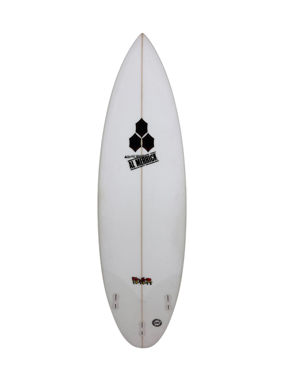 Fever 5'10" x 18 5/8" X  2 5/16", Round, 3x  FCS 2 Fin Boxes, EPOXY [Good] - ID:1108578