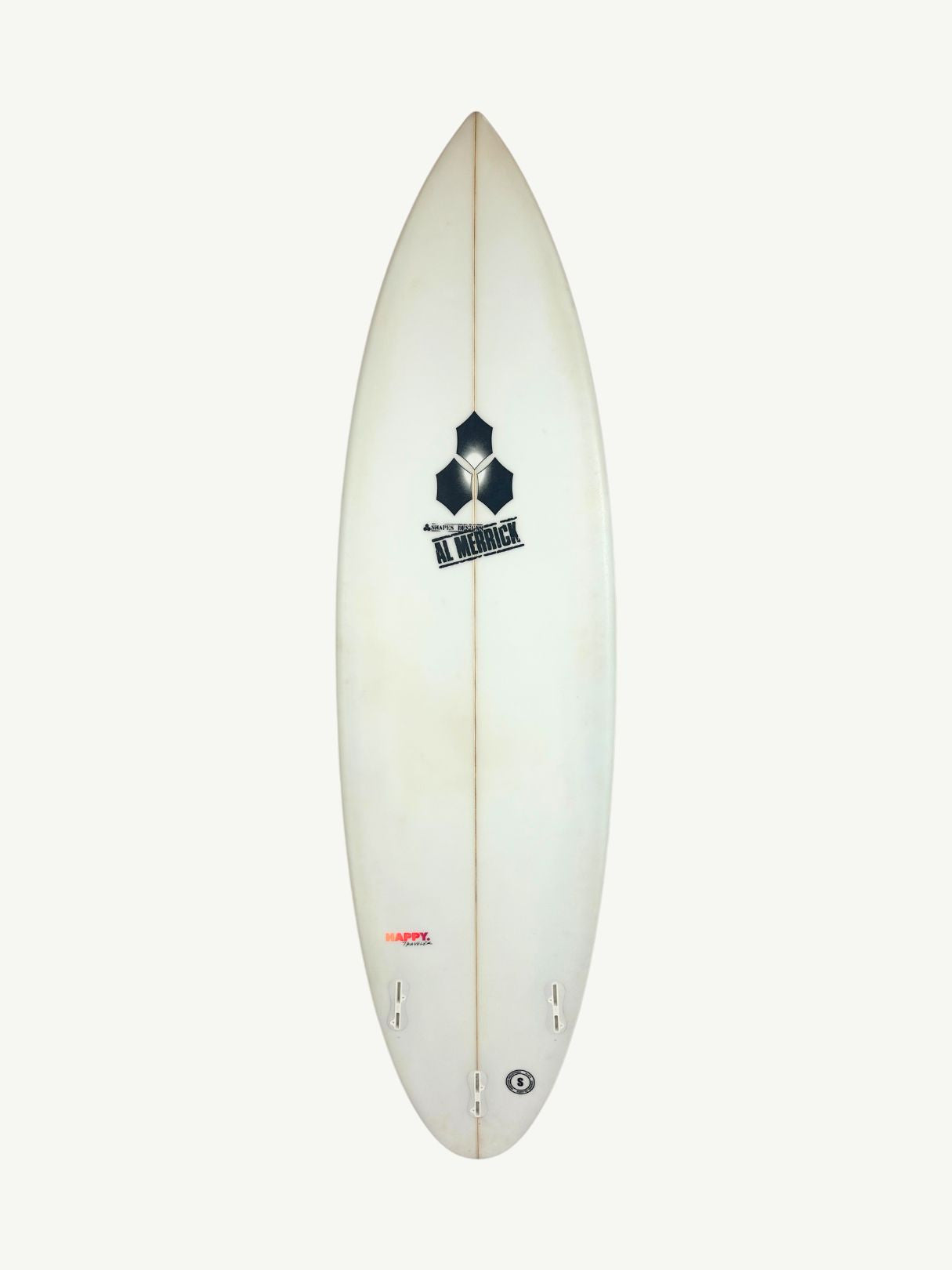 Happy Traveler - Plus Dims 6'4" x 19 1/2" X  2 5/8" - 34.30L, Round Pin, 3x  FCS 2 Fin Boxes, PU [Good] - ID:900099