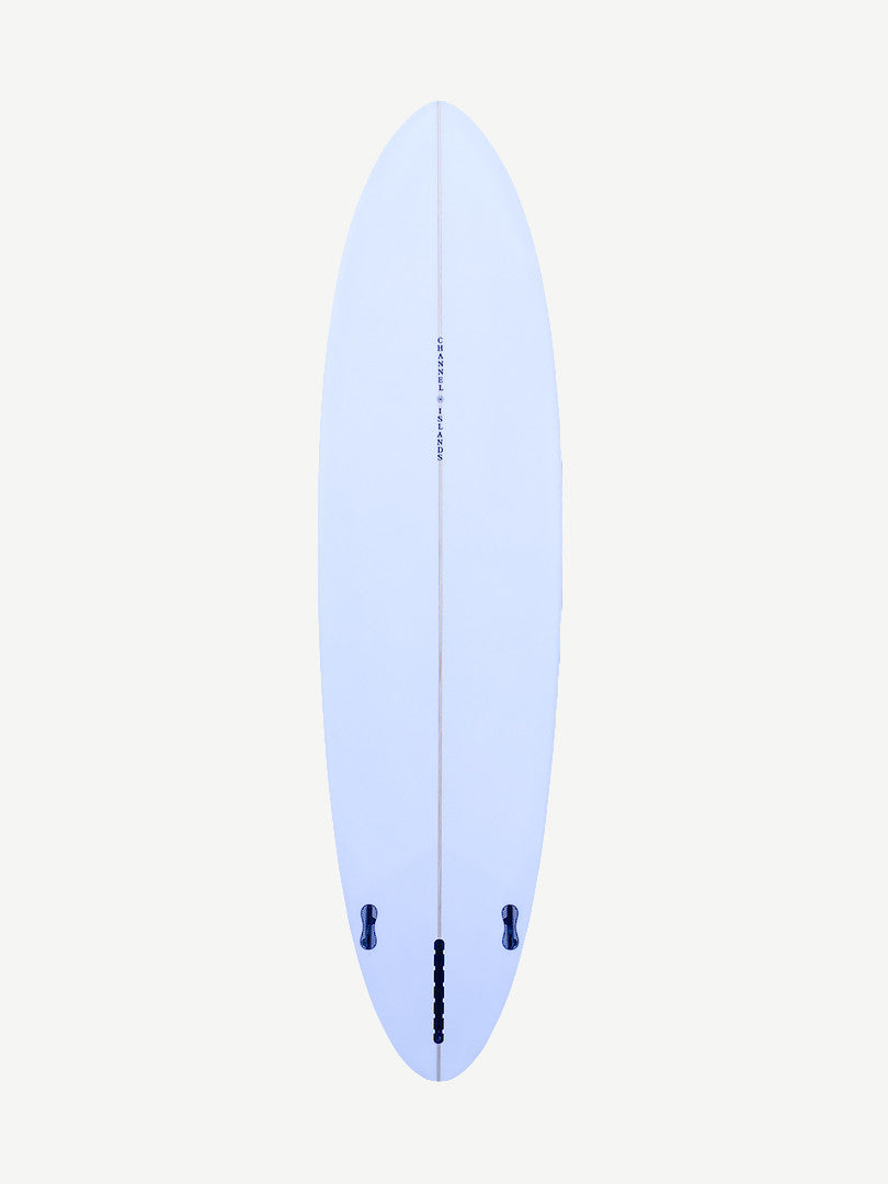 CI Mid - Clear 6'6" x 20 1/2" X  2 9/16" - 37.80L, Round, 3x  Single + 2 Boxes FCS 2 Fin Boxes, PU - ID:888743