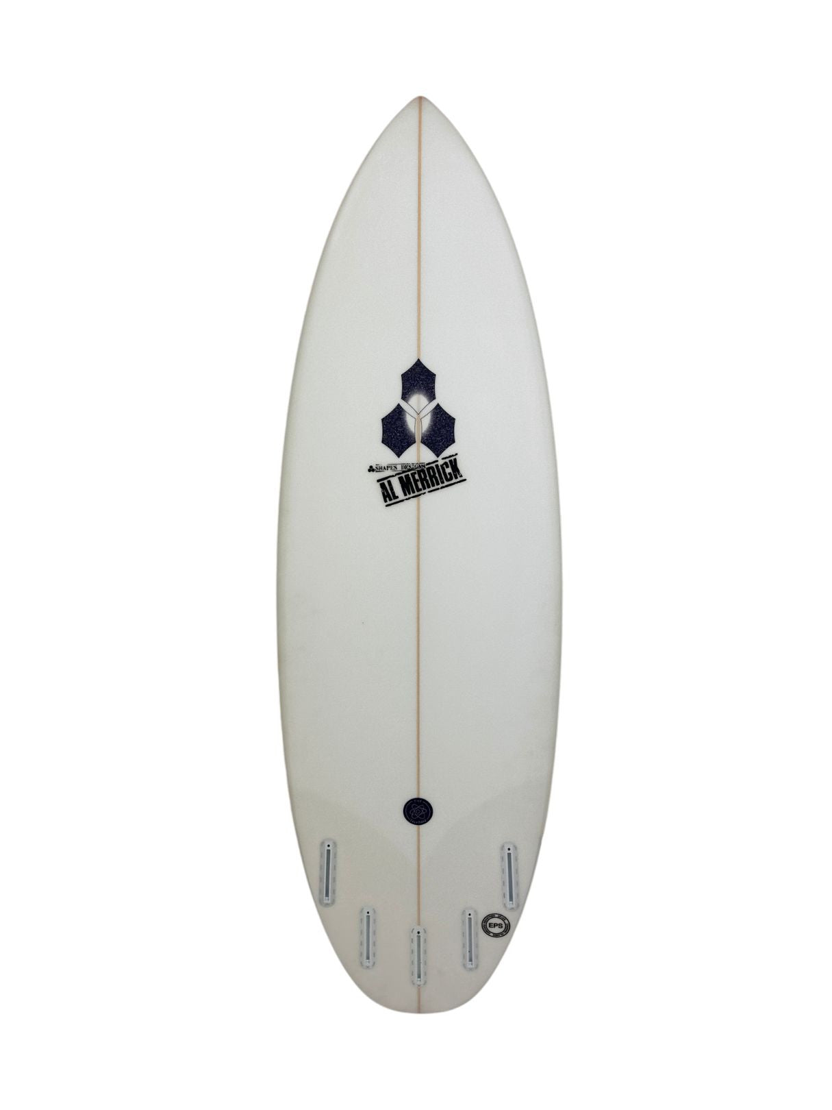 The Solution 5'9" x 20 1/2" X  2 11/16", Round, 5x  Futures Fin Boxes, EPOXY [Good] - ID:1076349