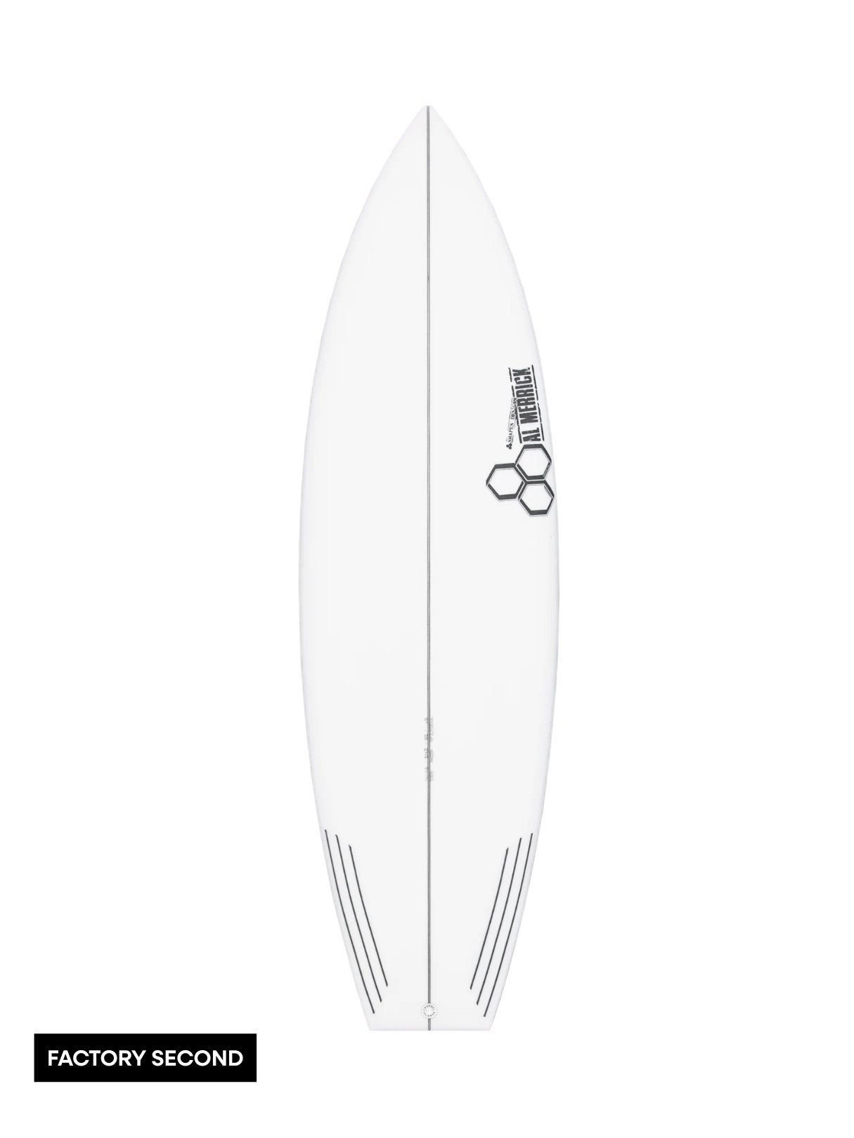 Neck Beard 2 5'7" x 19 1/8" X  2 3/8" - 28.10L, 3x  FCS 2 Fin Boxes, PU - ID:1082800