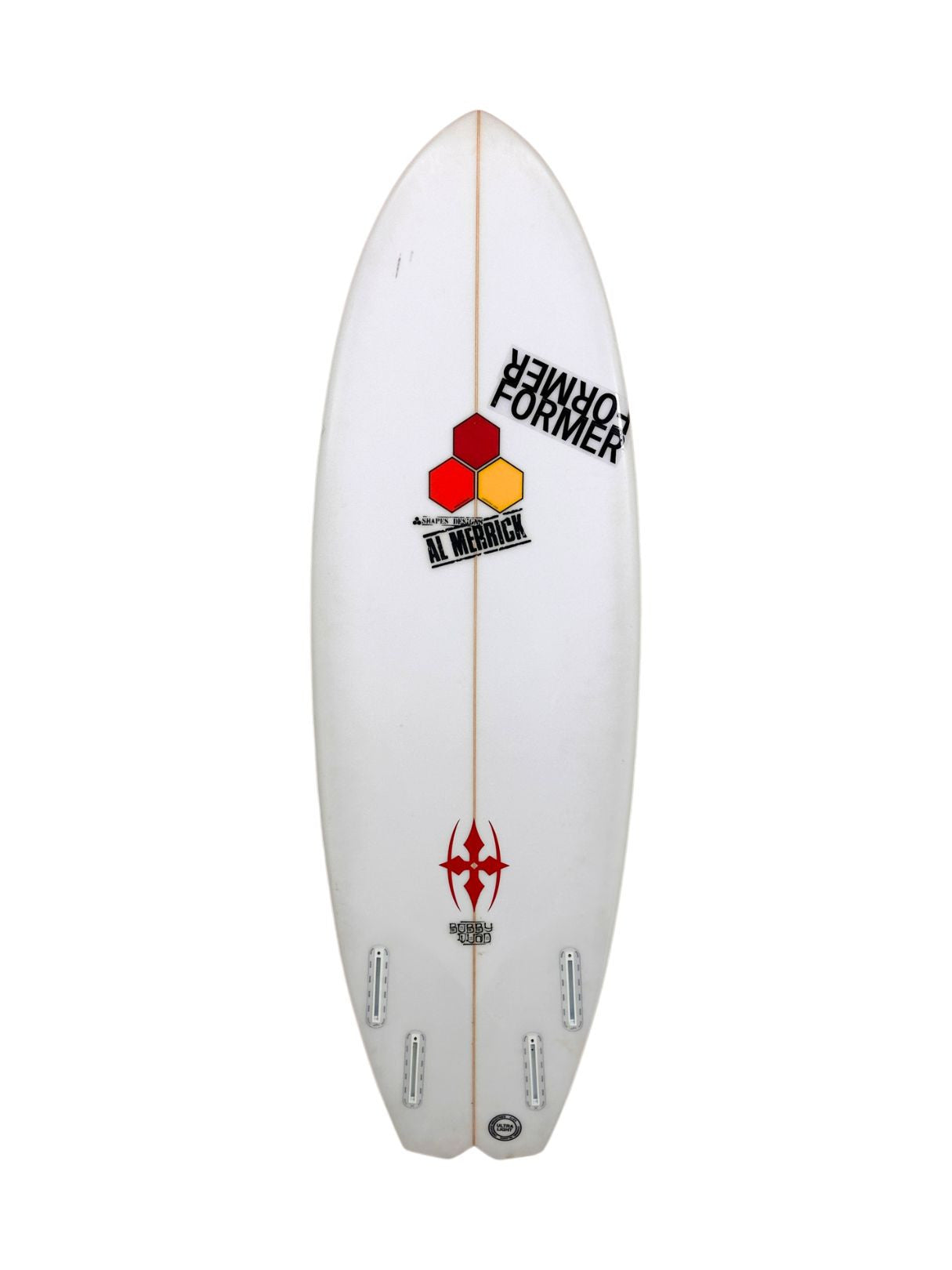 Bobby Quad 5'5" x 19 5/8" X  2 7/16" - 28.90L, Split Square, 4x  Futures Fin Boxes, PU [Good] - ID:1066996