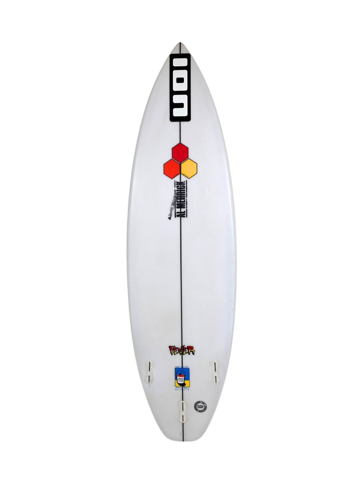 Fever 5'8" x 18 3/8" X  2 1/4", 3x   Fin Boxes [Good] - ID:1132657
