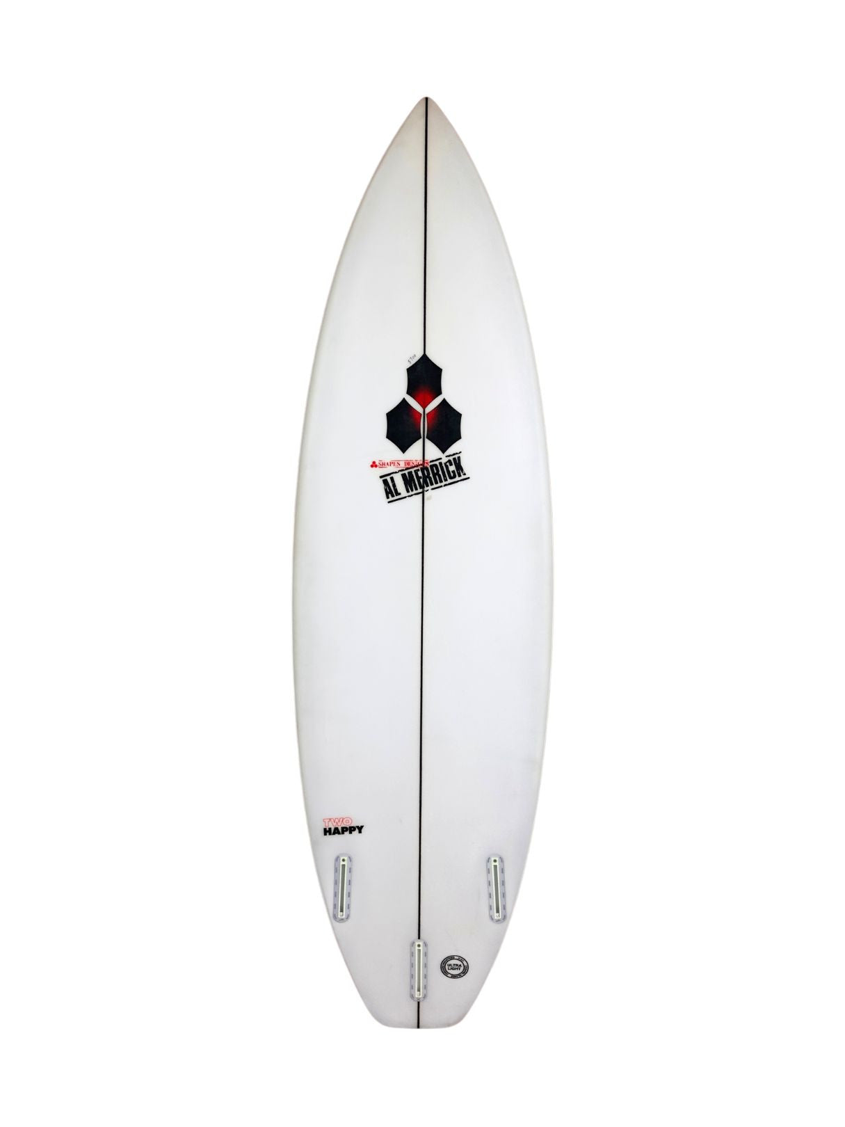 Two Happy 5'10" x 18 5/8" X  2 5/16", 3x  Futures Fin Boxes [Good] - ID:1140030