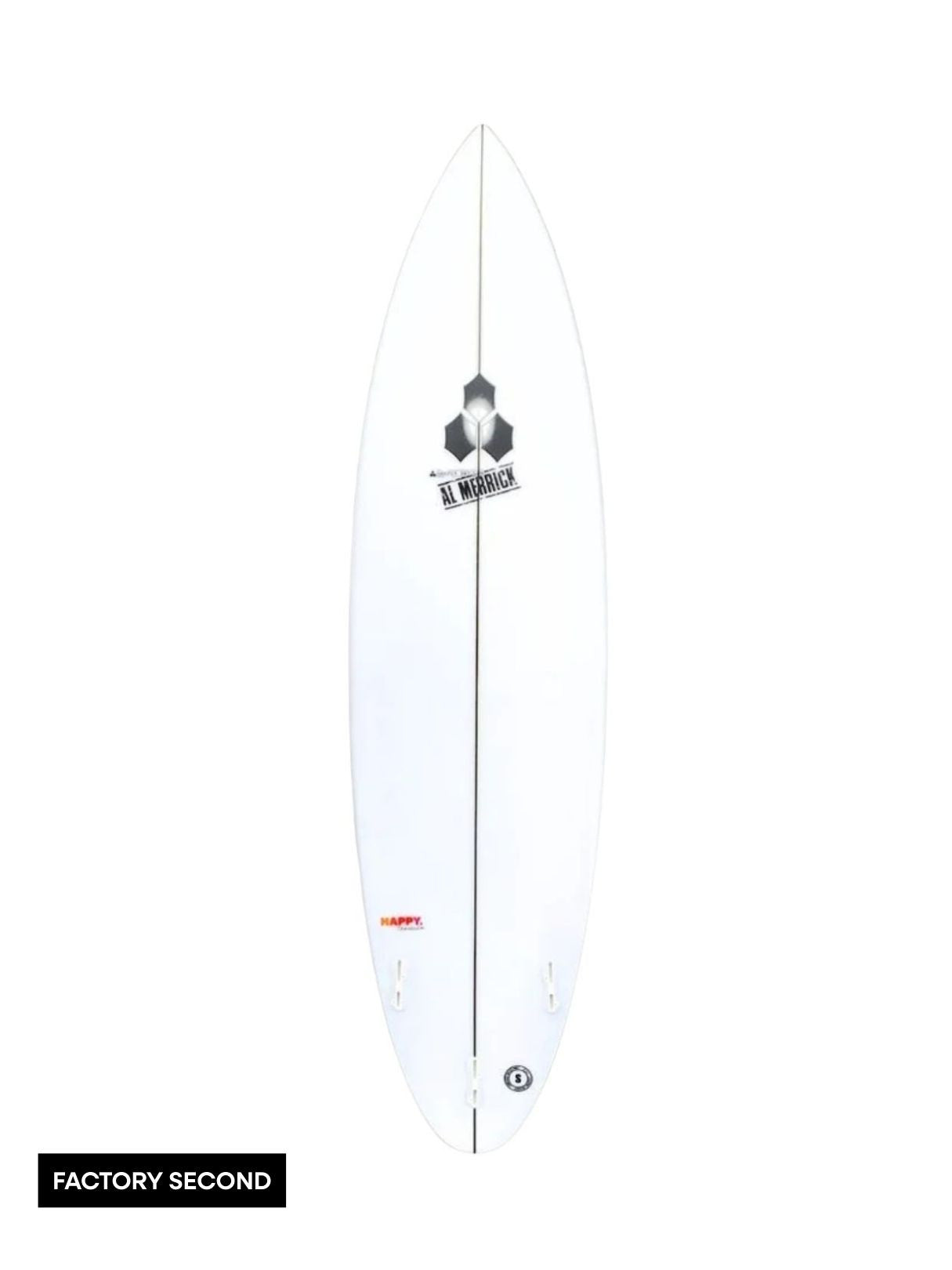 Happy Traveler - Standard Dims 6'6" x 19 3/4" X  2 3/4" - 37.30L, Round Pin, 3x  FCS 2 Fin Boxes, PU - ID:1001452