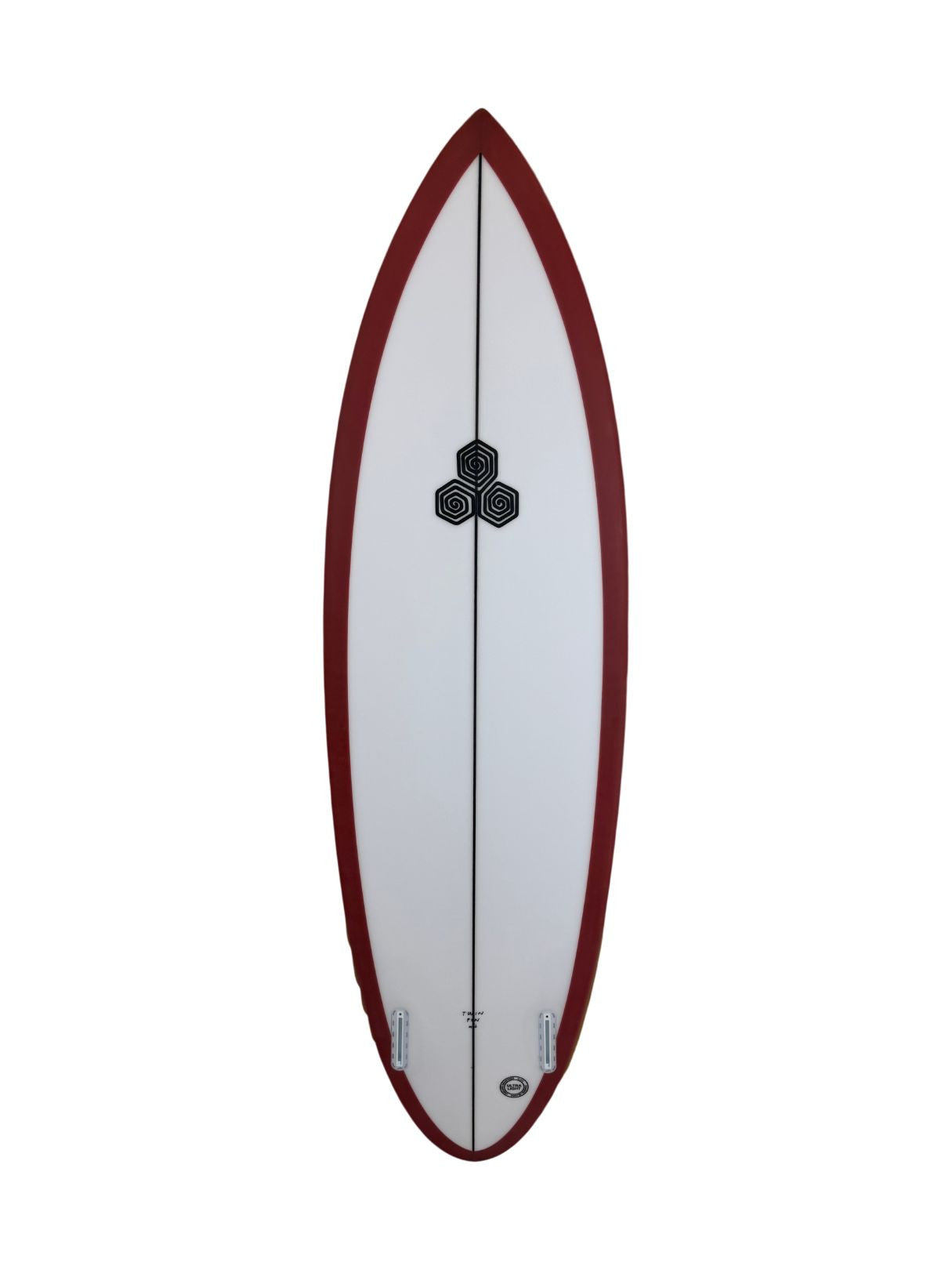 Twin Pin - Tinted 6'1" x 19 7/8" X  2 11/16" - 35.30L, Round Pin, 2x  Futures Fin Boxes, PU - ID:1138142