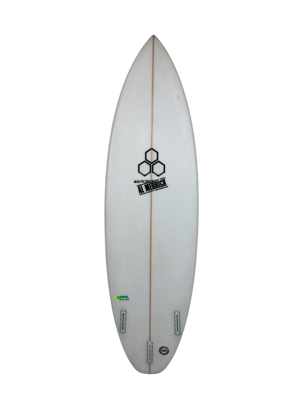 Happy Traveler - Standard Dims 6'0" x 19 5/8" X  2 5/8", Squash, 3x  Futures Fin Boxes, PU [Semi New] - ID:758893