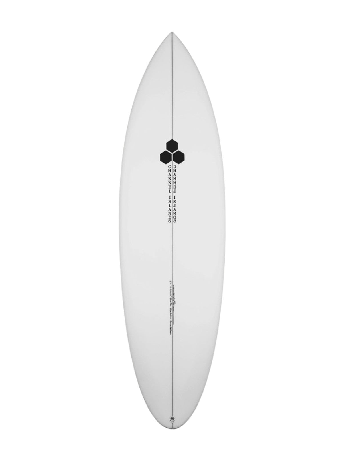 Twin Pin - Clear 5'11" x 19 1/2" X  2 5/8" - 32.90L, Round Pin, 2x  Futures Fin Boxes, PU - ID:1120239