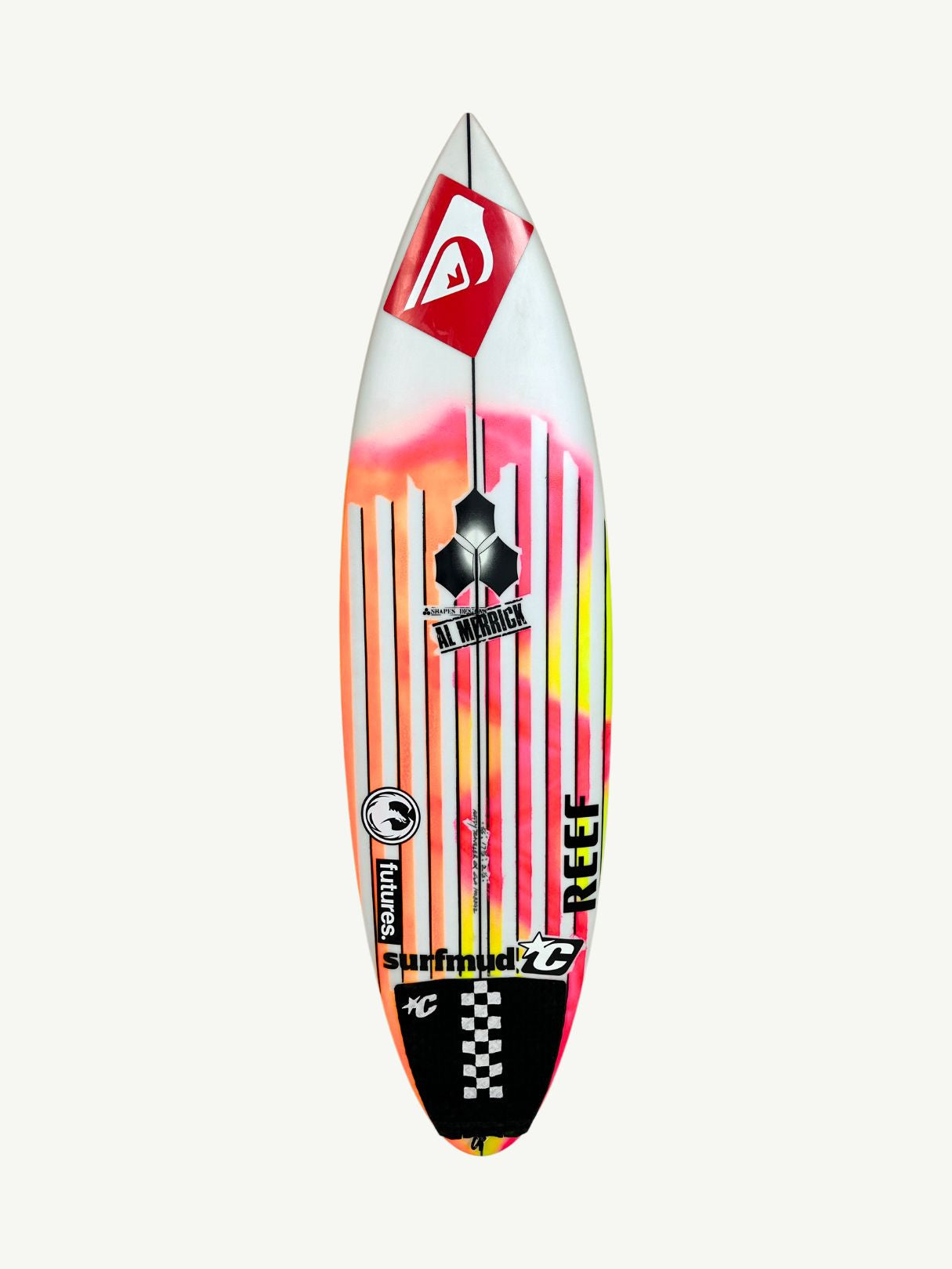 Happy Traveler - Minus Dims (PRO) 5'6" x 17 7/8" X  2 1/8", Round Pin, 5x  Futures Fin Boxes, PU [Good] - ID:1008892