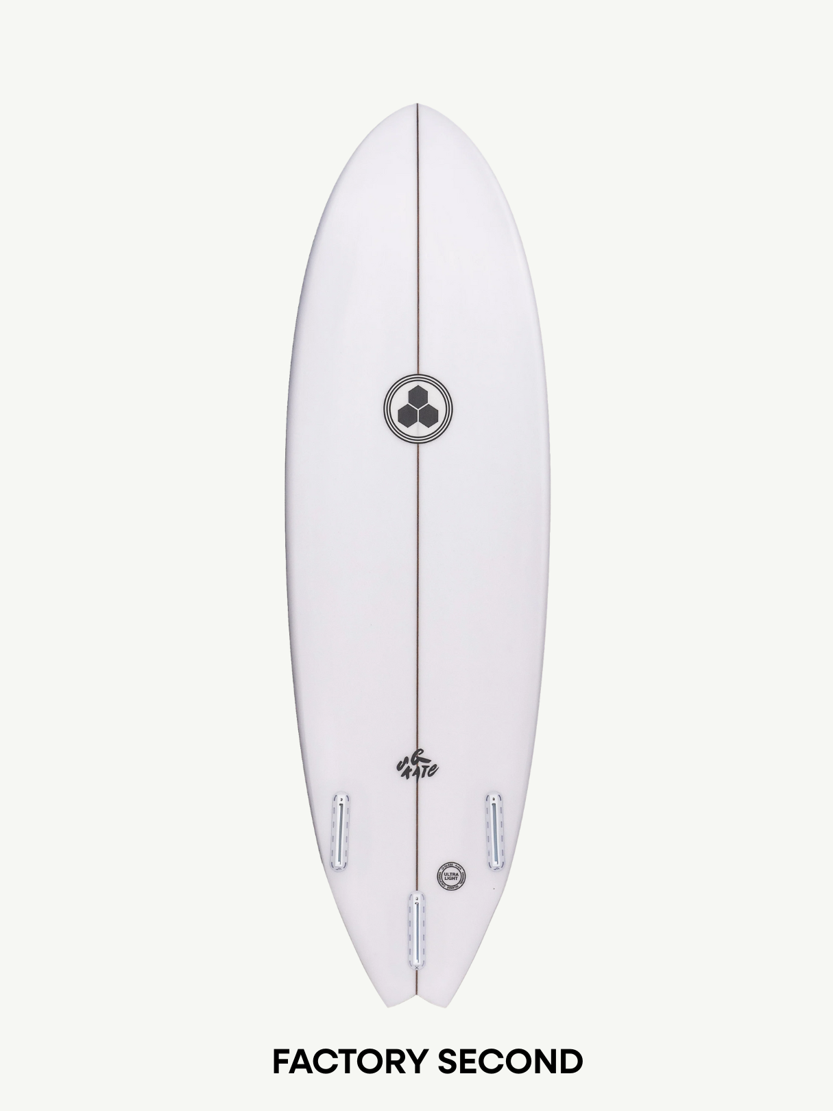 G-Skate - Clear 5'6" x 19 1/4" X  2 7/16" - 29.10L, Wing Swallow, 3x  Futures Fin Boxes, PU - ID:809779