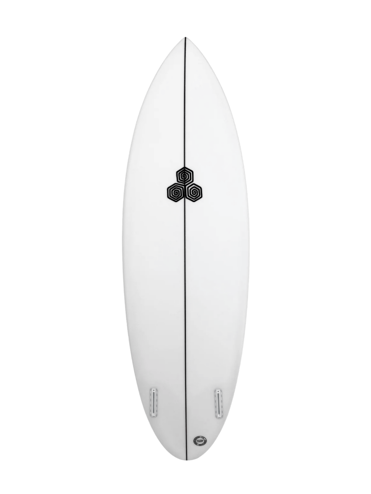Twin Pin - Clear 5'11" x 19 1/2" X  2 5/8" - 32.90L, Round Pin, 2x  Futures Fin Boxes, PU - ID:1165710