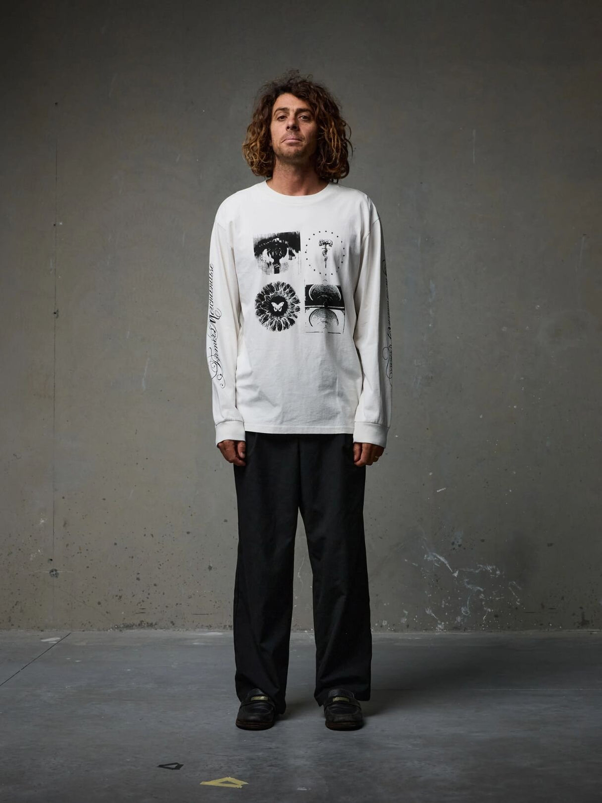 Illusion LS T-shirt - Bone