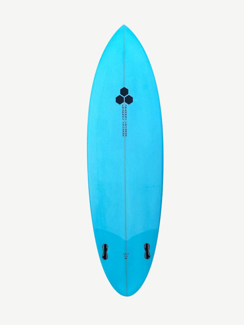 Twin Pin - Tinted 6'1" x 19 7/8" X  2 11/16" - 35.30L, Round Pin, 2x  FCS 2 Fin Boxes, PU - ID:928936