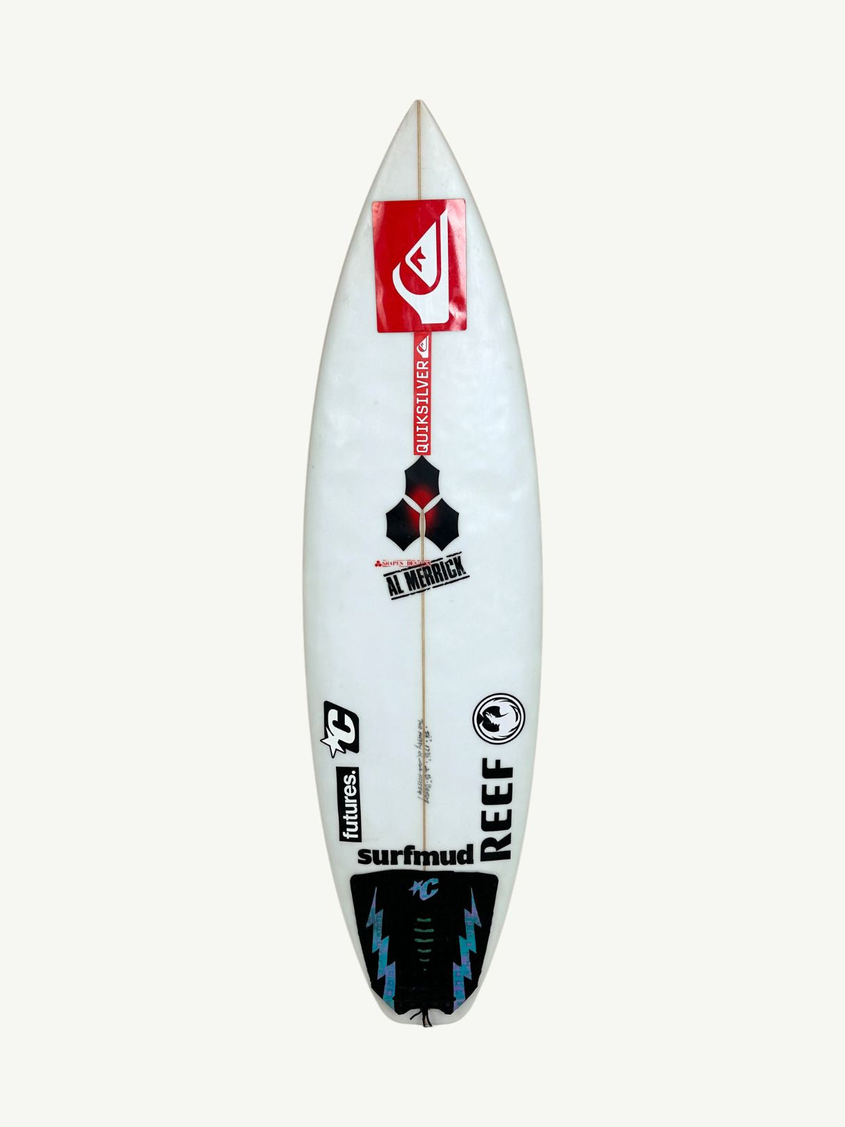 Two Happy Grom V2 5'6" x 17 7/8" X  2 1/8", Round Square, 3x  Futures Fin Boxes, PU [Good] - ID:1037554