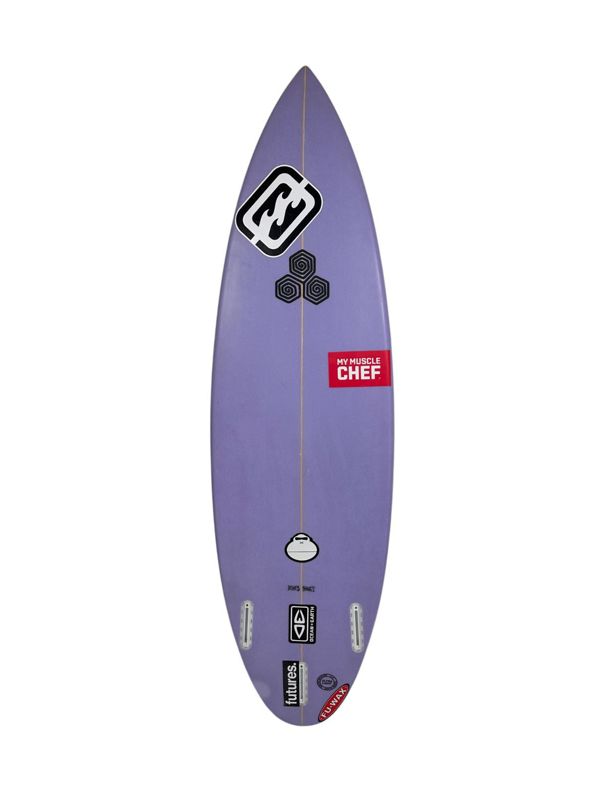 Mikey February Shorty 5'8" x 18" X  2 3/16", 3x  Futures Fin Boxes [Good] - ID:1141121