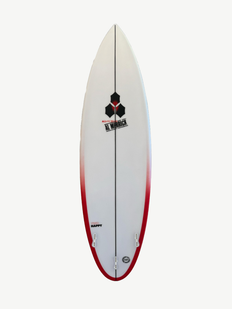 Two Happy 6'1" x 19 1/4" X  2 1/2" - 31.10L, Round, 3x  FCS 2 Fin Boxes, PU - ID:864345