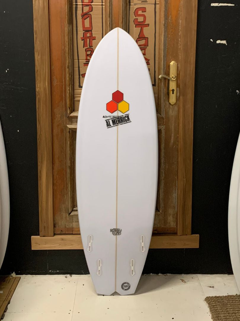 Bobby Quad 5'5" x 19 5/8" X  2 7/16" - 28.90L, Split Square, 4x  FCS 2 Fin Boxes, PU - ID:936407