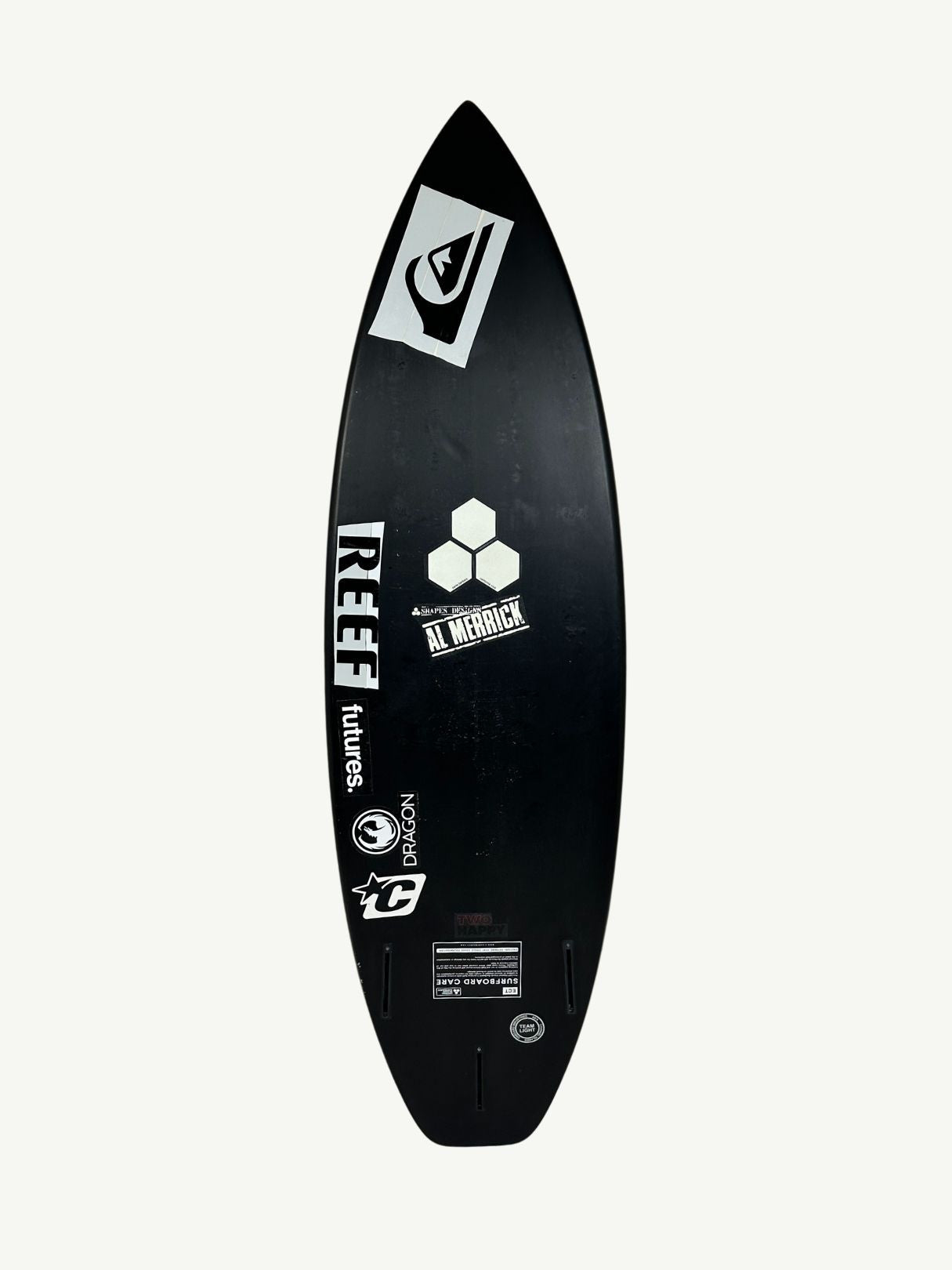 Two Happy Grom V2 5'5" x 17 7/8" X  2 1/8", Round Square, 3x  Futures Fin Boxes, ECT - Epoxy [Semi New] - ID:990905