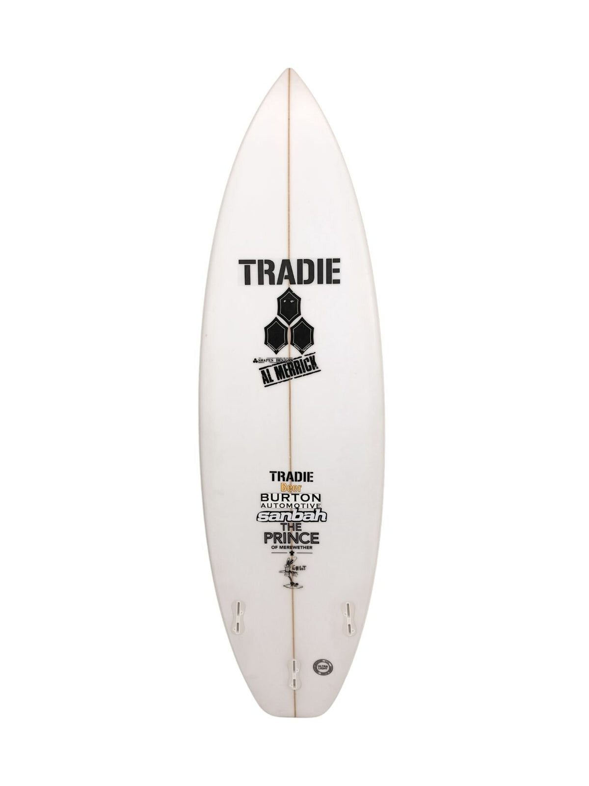 Girabbit 5'10" x 19" X  2 7/16", Round Square, 3x  FCS 2 Fin Boxes, PU [Good] - ID:1095792