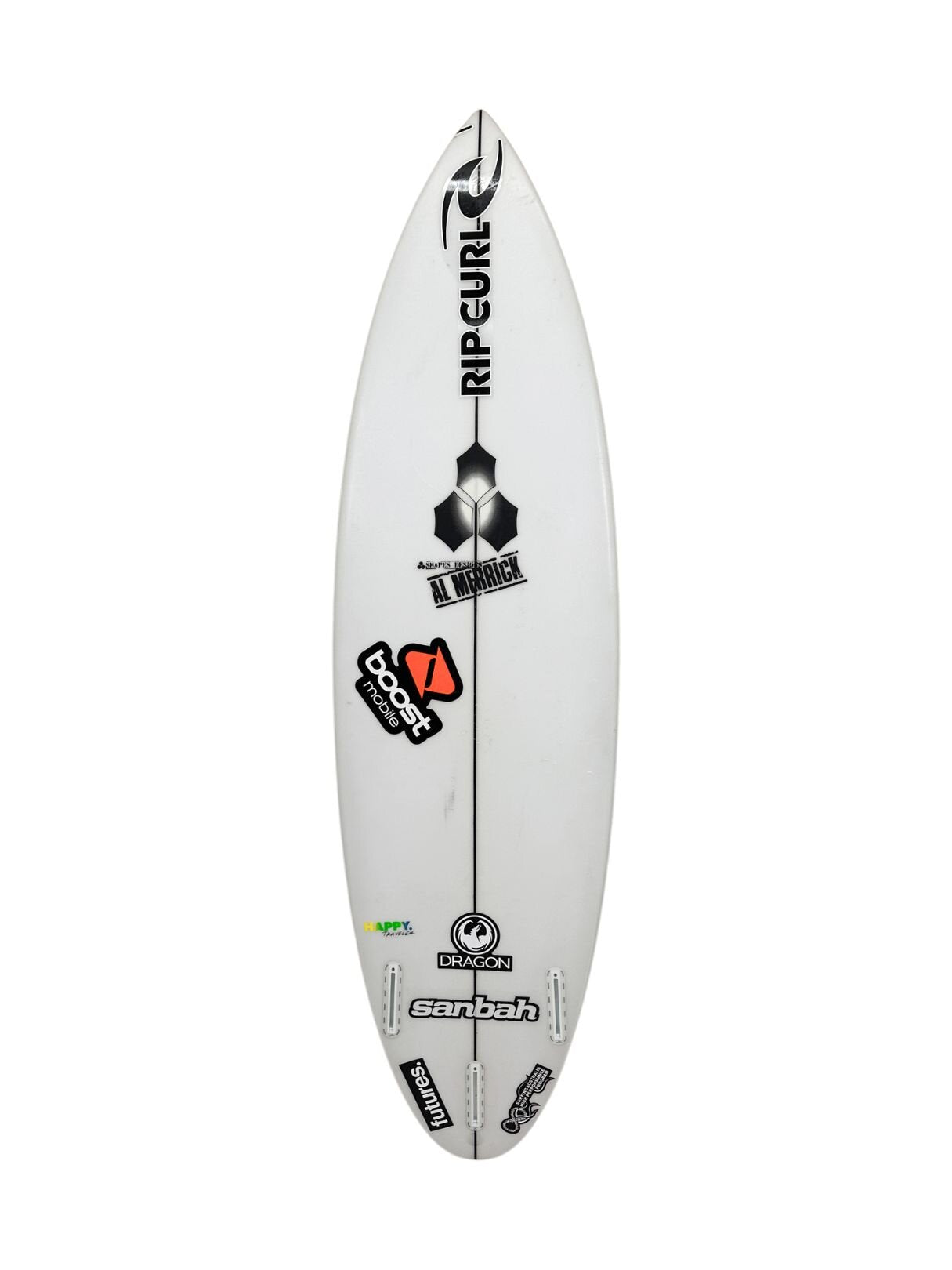 Happy Traveler - Minus Dims (PRO) 5'10" x 18 1/8" X  2 3/16", Round Pin, 3x  Futures Fin Boxes, PU [Good] - ID:1031057