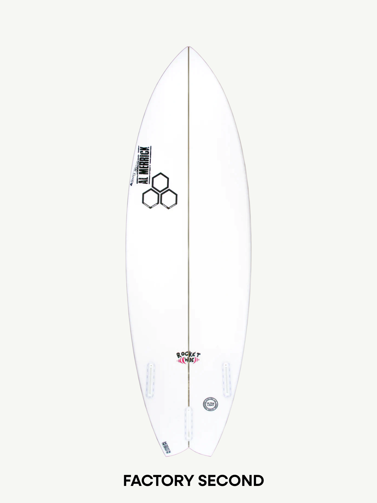 Rocket Wide 5'6" x 19" X  2 3/8" - 27.20L, Swallow, 3x  Futures Fin Boxes, PU - ID:971771