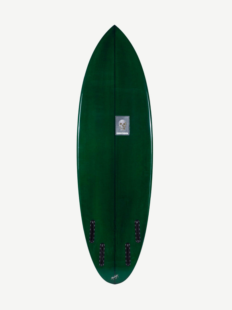 Cafe Racer 5'10" x 19 3/4" X  2 1/2" - 31.27L, Round, 5x  FCS 2 Fin Boxes, PU - ID:1006234