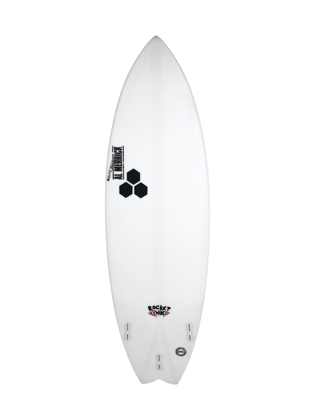 Rocket Wide - Spine-Tek EPS 5'10" x 20" X  2 5/8" - 33.50L, Swallow, 3x  FCS 2 Fin Boxes, Spine Tek EPS - Medium - ID:1103977