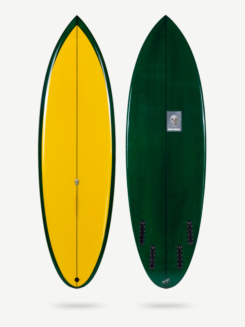 Cafe Racer 5'10" x 19 3/4" X  2 1/2" - 31.27L, Round, 5x  FCS 2 Fin Boxes, PU - ID:1035627